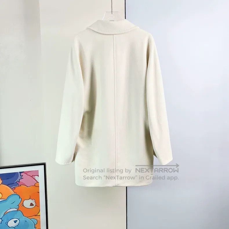 Max Mara Max Mara White double-breasted wool coat Size XS / US 0-2 / IT 36-38 - 2 Thumbnail