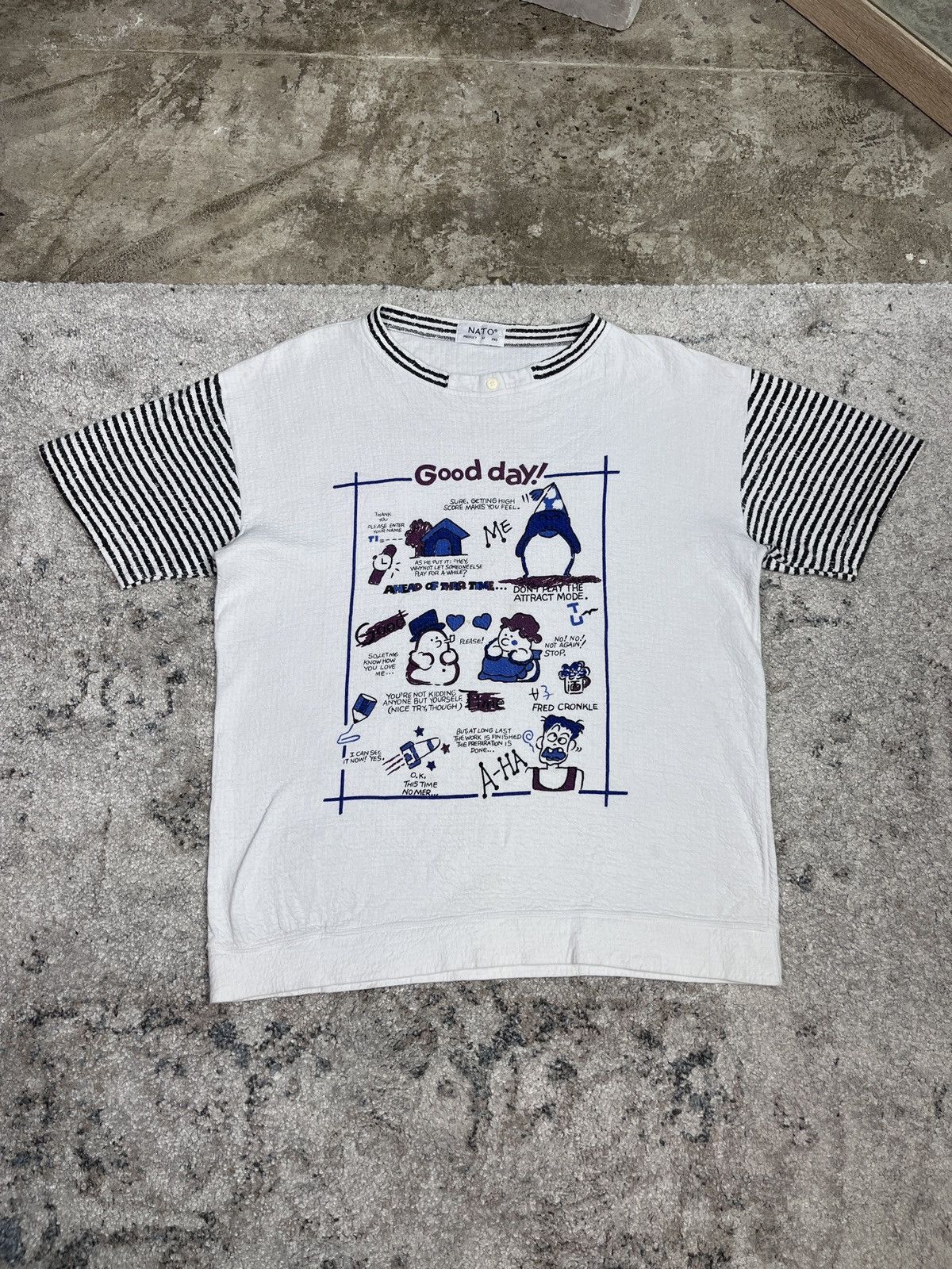 Vintage 1980s GOOD DAY VINTAGE TEE - 082 Size US M / EU 48-50 / 2 - 1 Thumbnail