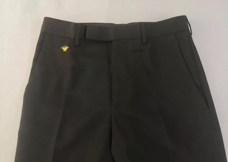 Dior Dior Golden bee embroidered casual wool trousers 2504-Nexta Size US 28 / EU 44 - 2 Thumbnail