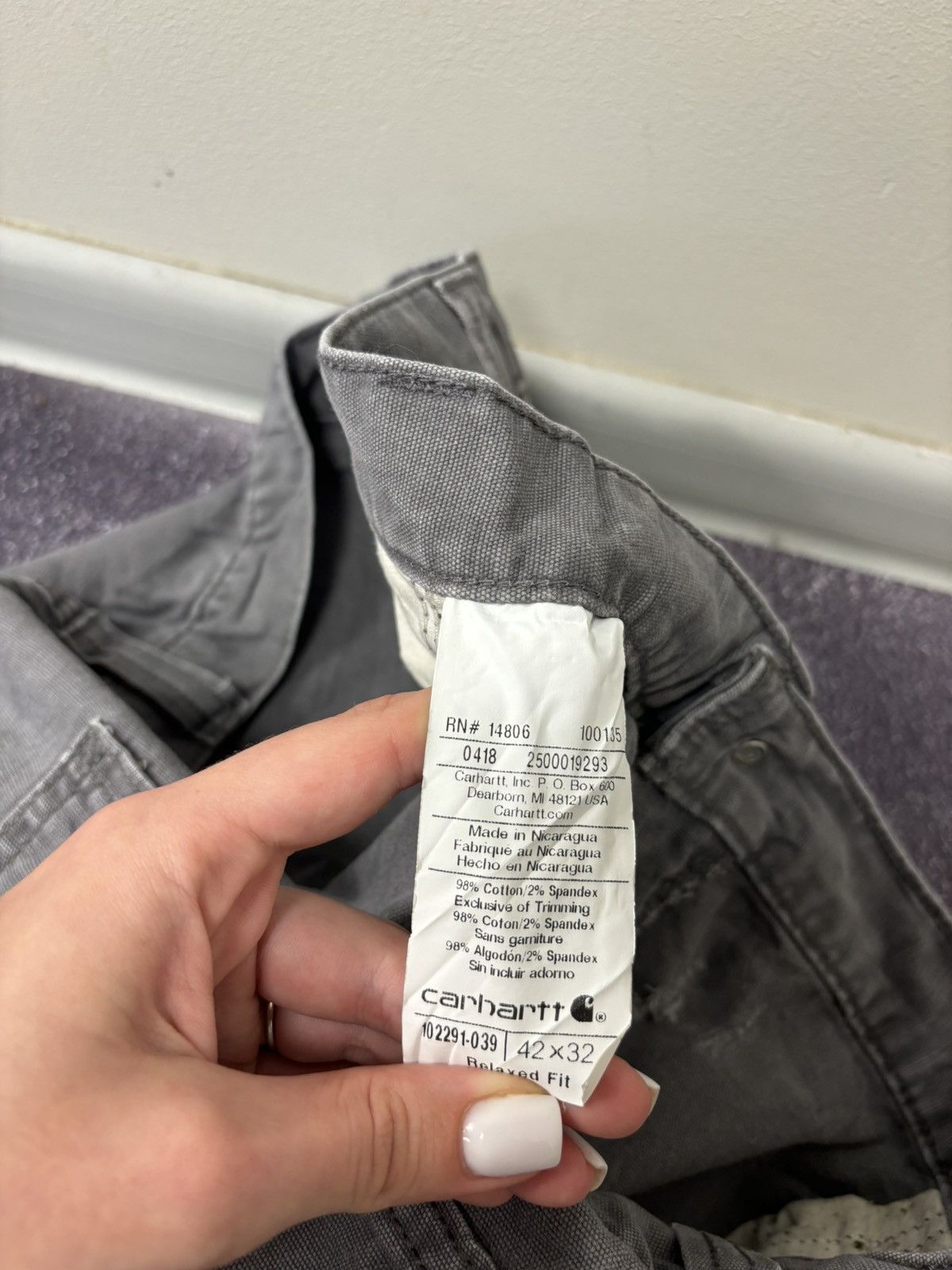 Carhartt Vintage Carhartt USA Workwear Gray Baggy Carpenter Pants Size US 42 / EU 58 - 16 Thumbnail
