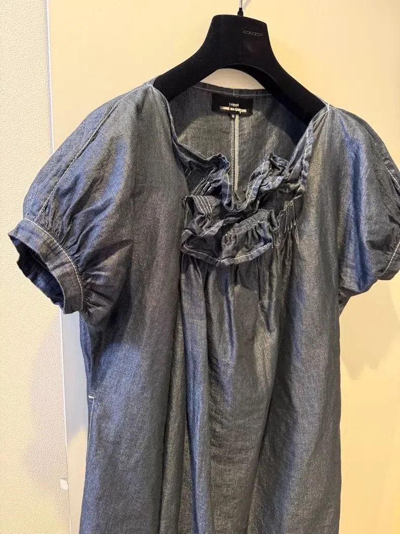 Comme des Garcons Comme Des Garcons Cotton and Linen Blend Short Sleeve Dres Size S / US 4 / IT 40 - 4 Thumbnail