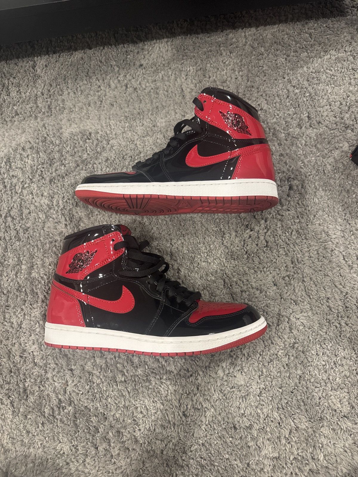Jordan Brand Jordan 1 High Retro OG ‘Patent Bred Size US 9.5 / EU 42-43 - 5 Thumbnail