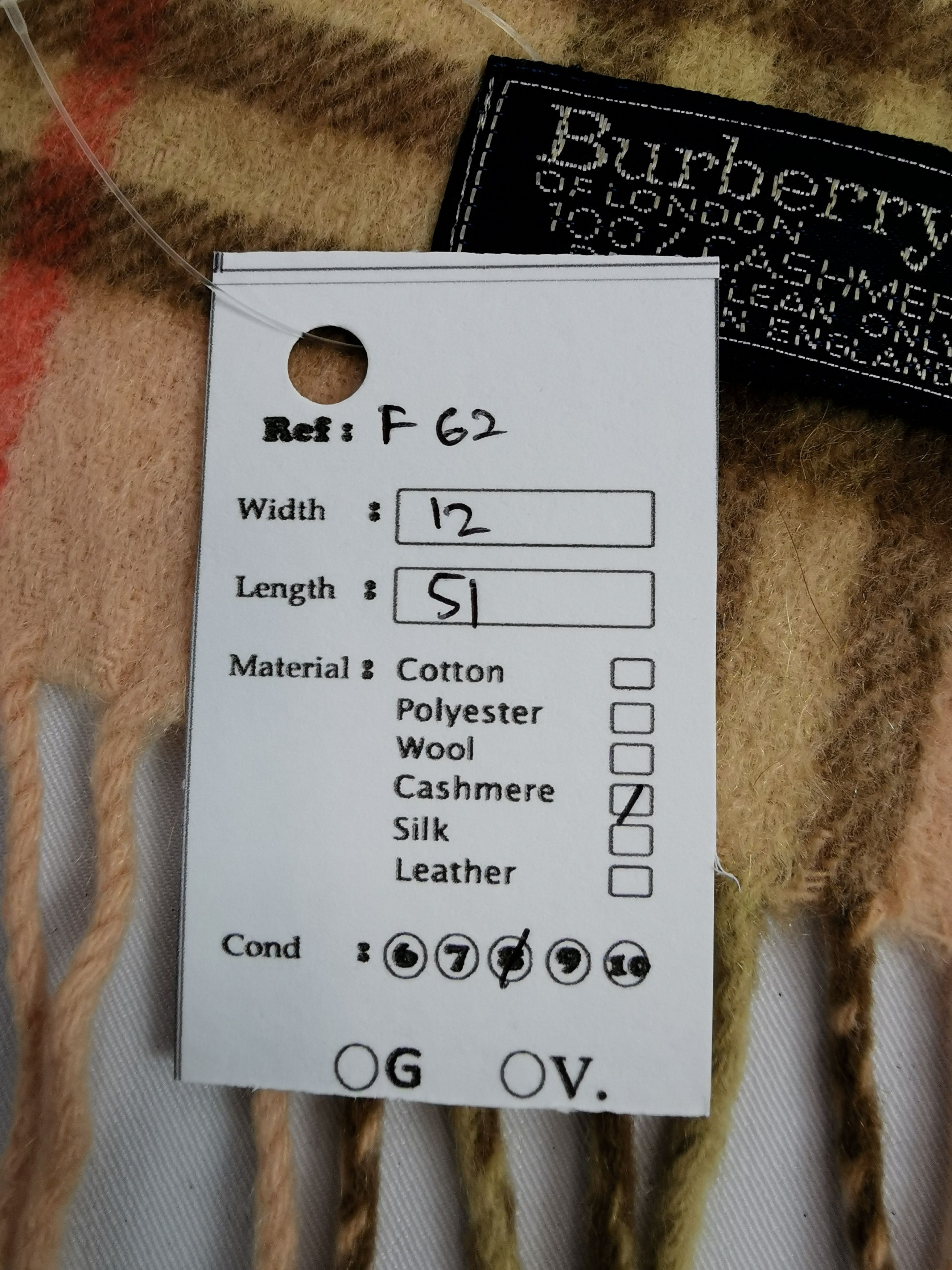 Burberry Burberry scarf muffler nova check cashmere Size ONE SIZE - 5 Thumbnail