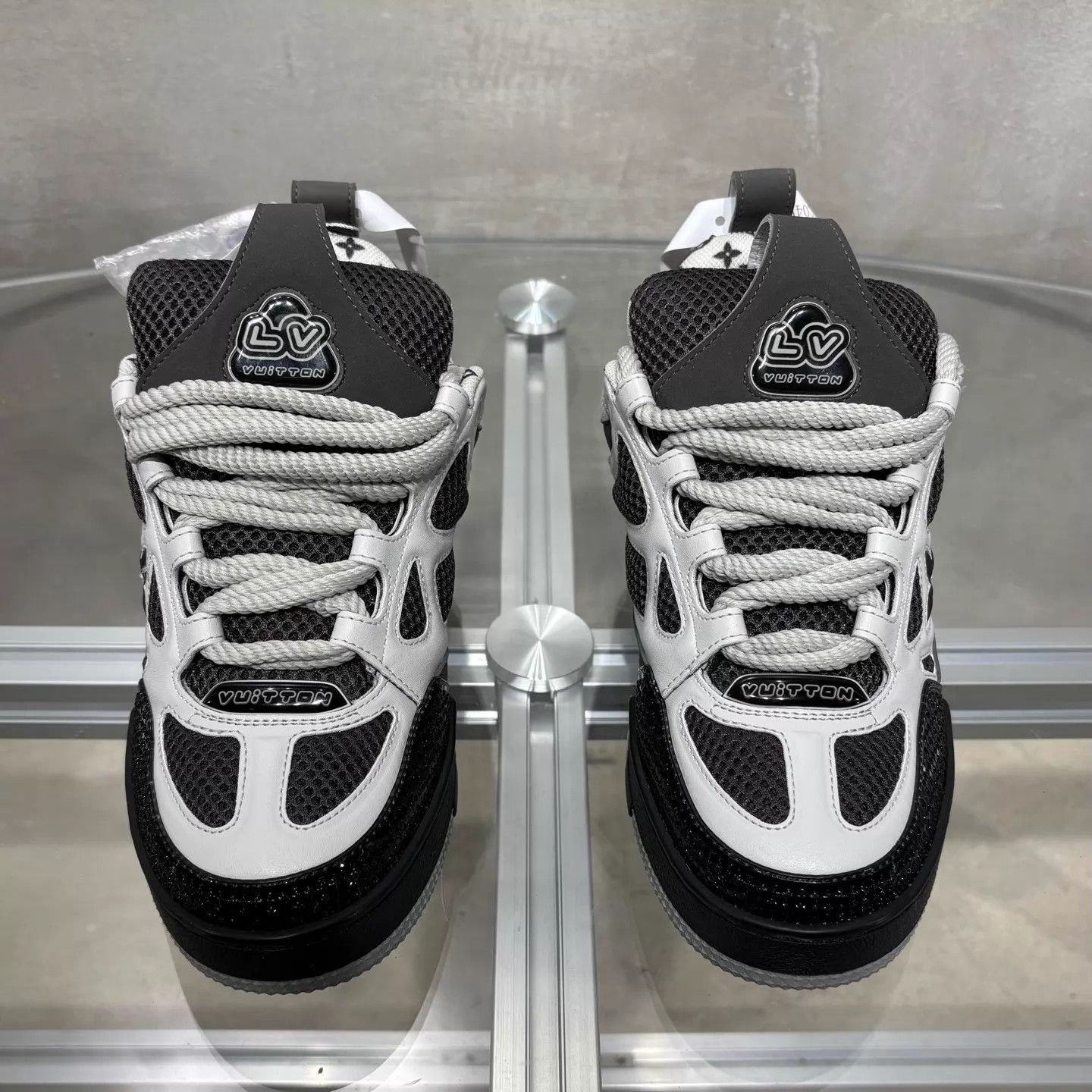 Louis Vuitton LV Skate Sneakers Black & Gray UK2.5 Size US 6 / IT 36 - 1 Thumbnail