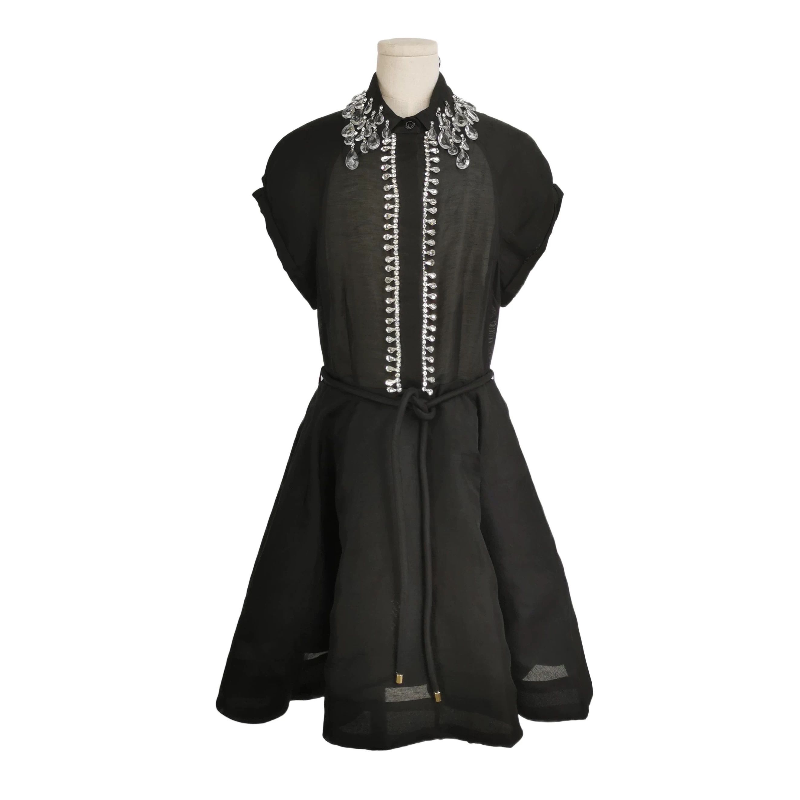 Zimmermann Zimmermann Matchmaker Crystal Collar Tie Waist Dress Size S / US 4 / IT 40 - 1 Thumbnail