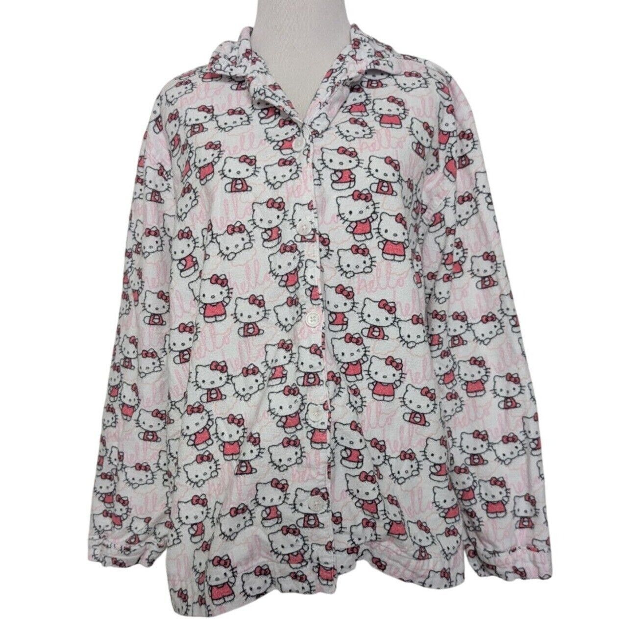 Designer Pottery Barn Sanrio Hello Kitty PJ Set Teen Size Medium Size ONE SIZE - 2 Thumbnail