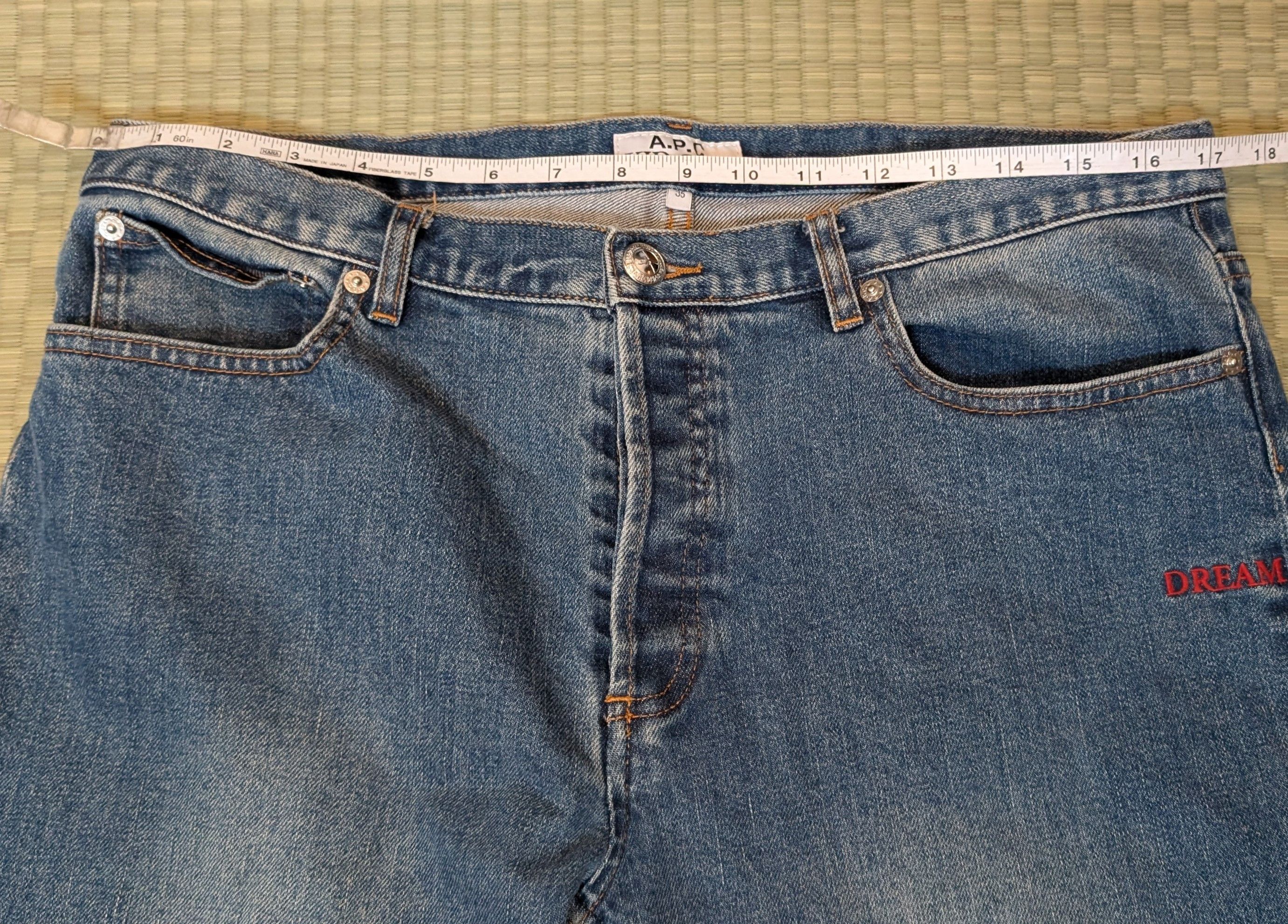 A.P.C. × Kid Cudi A.P.C. x Kid Cudi "Dream On" Petit Standard Raw Denim Jeans Size US 35 - 8 Thumbnail