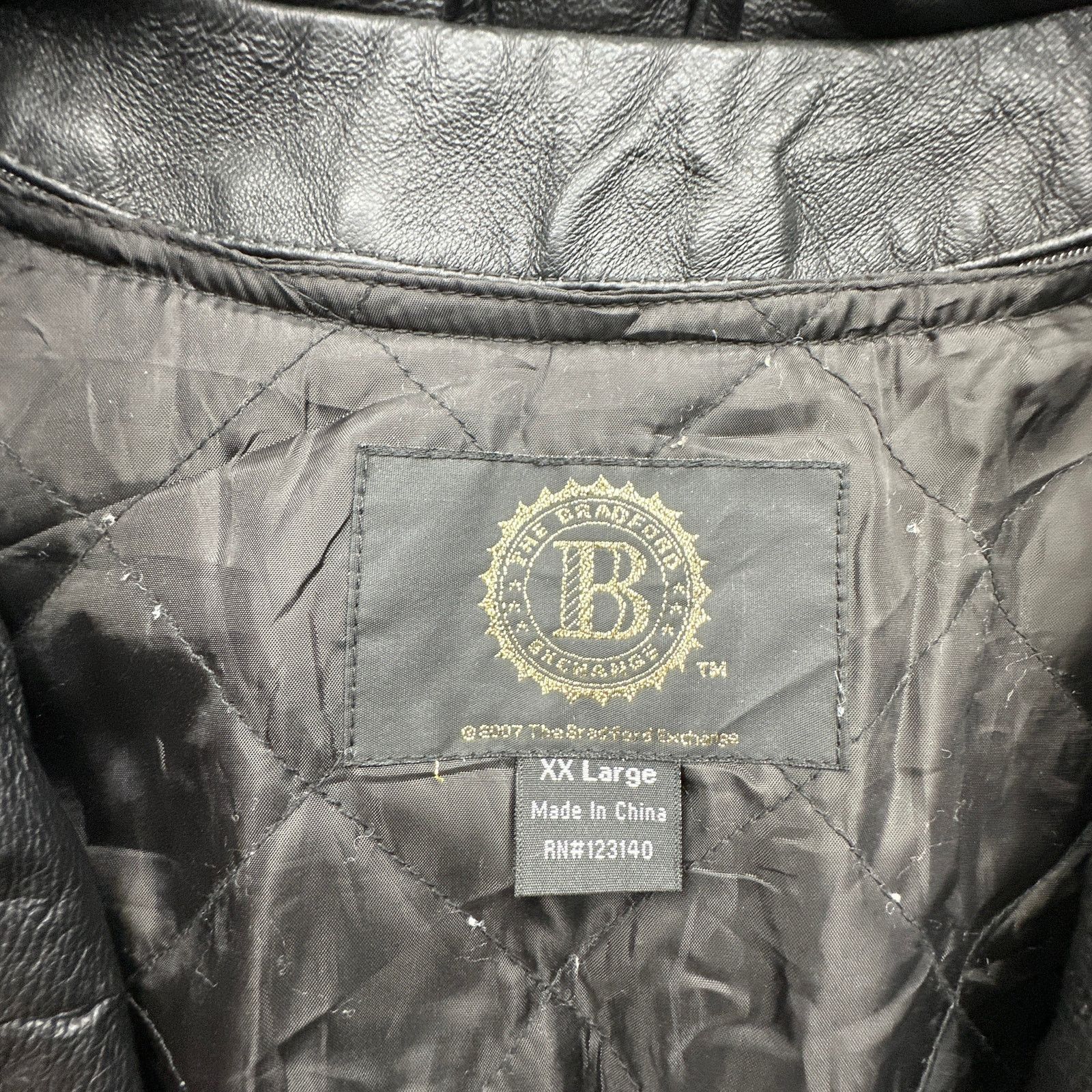 Other The Bradford Exchange Biker Leather Jacket Men XXL Ride Hard Size US XXL / EU 58 / 5 - 3 Thumbnail