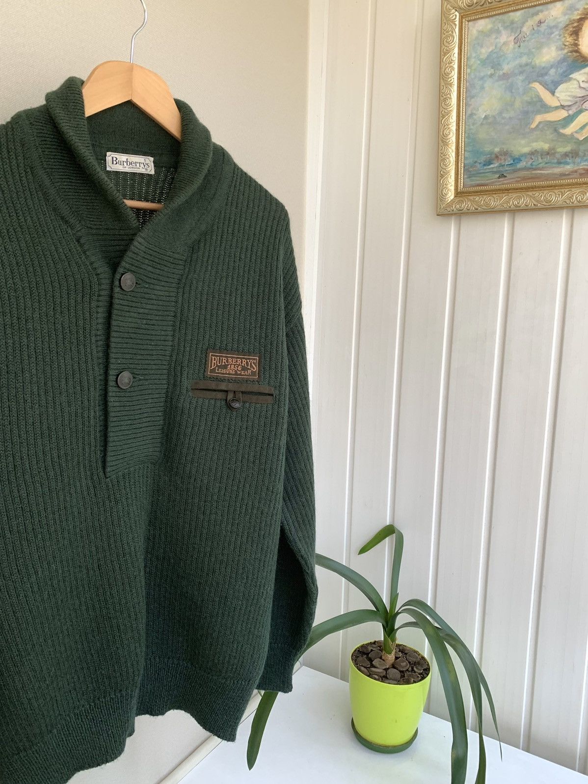Burberry Burberrys RARE Vintage 80s Sweater Mens Size M L Size US L / EU 52-54 / 3 - 2 Thumbnail