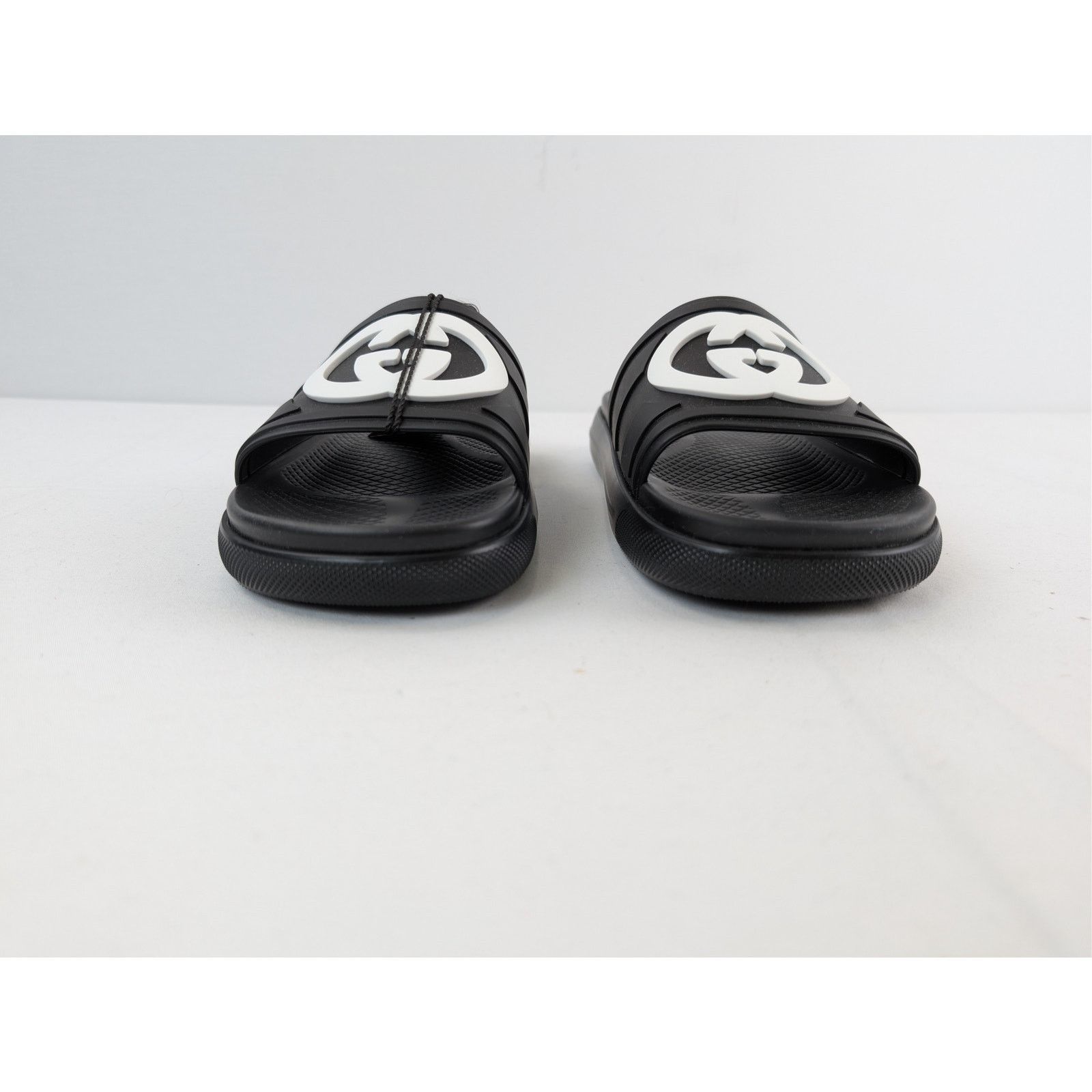Gucci o1rshd1 Pursuit Logo Embossed Rubber Slide Slipper Black Size US 11.5 / EU 44-45 - 9 Thumbnail