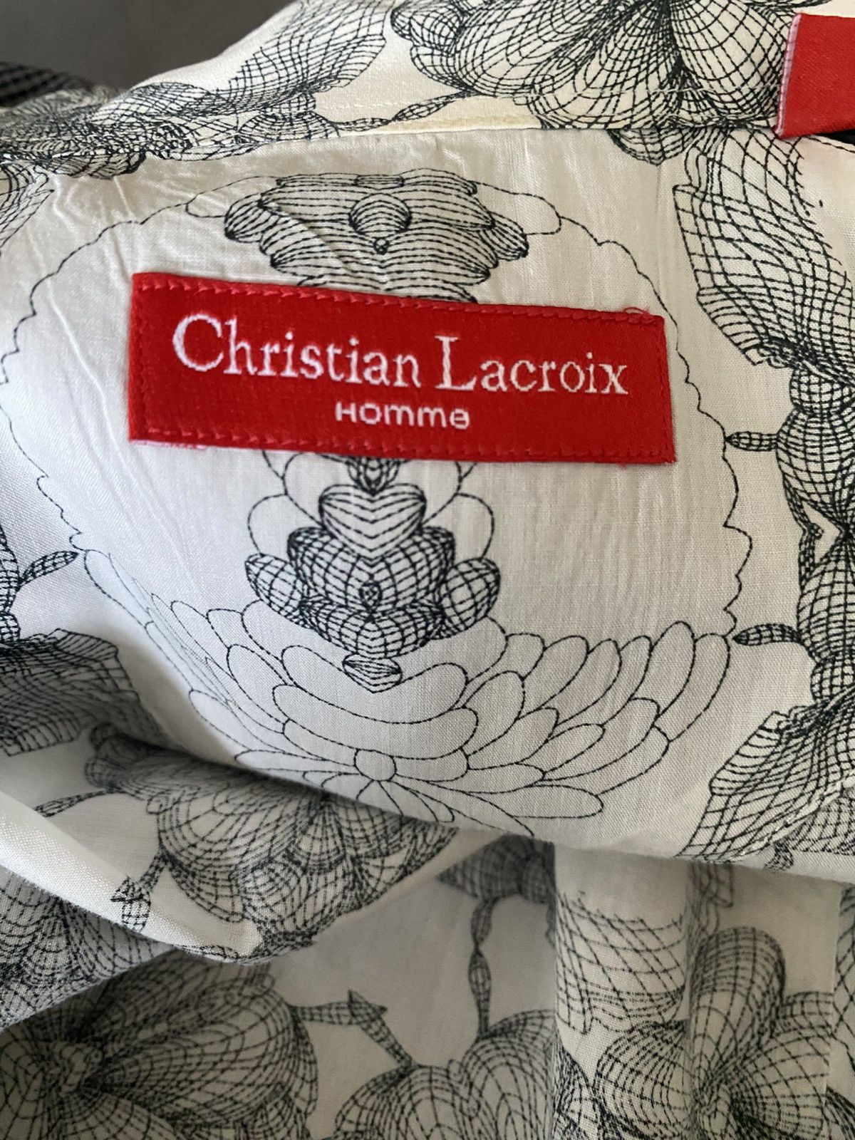 Christian Lacroix Christian Lacroix Homme Blk & Wht 2008 Shirt Size US M / EU 48-50 / 2 - 3 Thumbnail