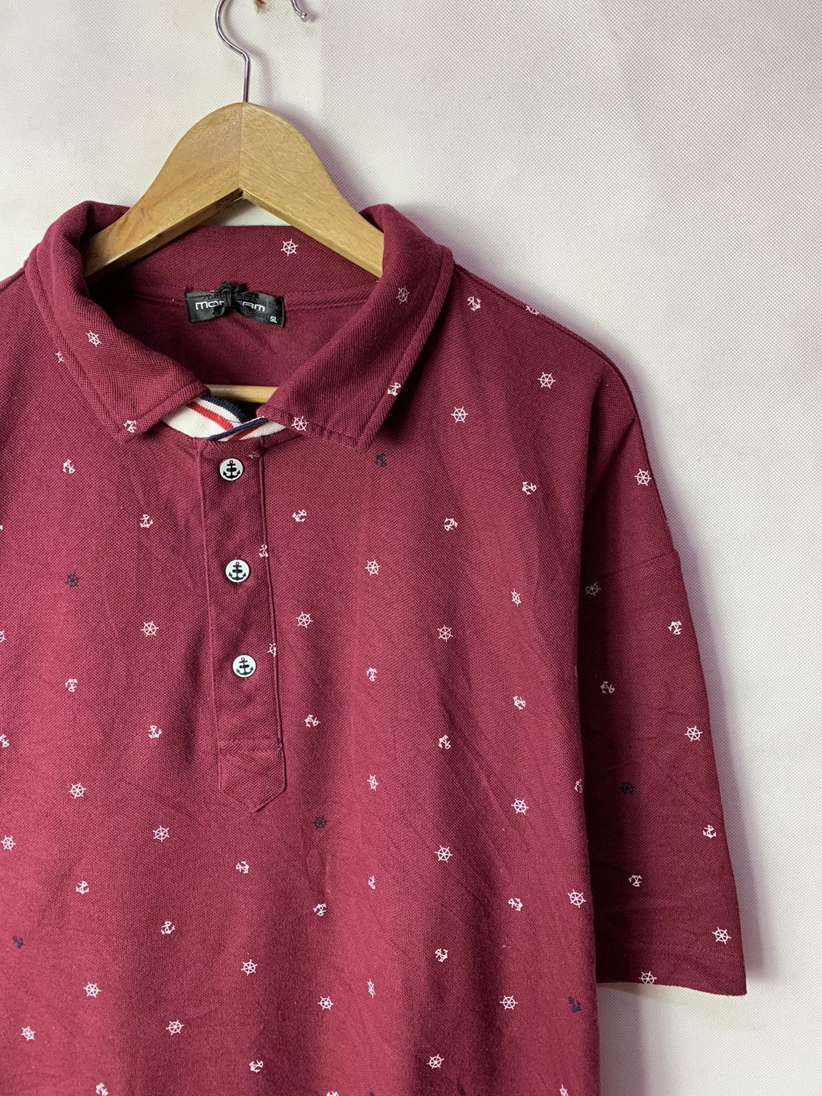 Japanese Brand 🔥Fullprint Sailing Motives Polo Collar Tee Size US XXL / EU 58 / 5 - 2 Thumbnail