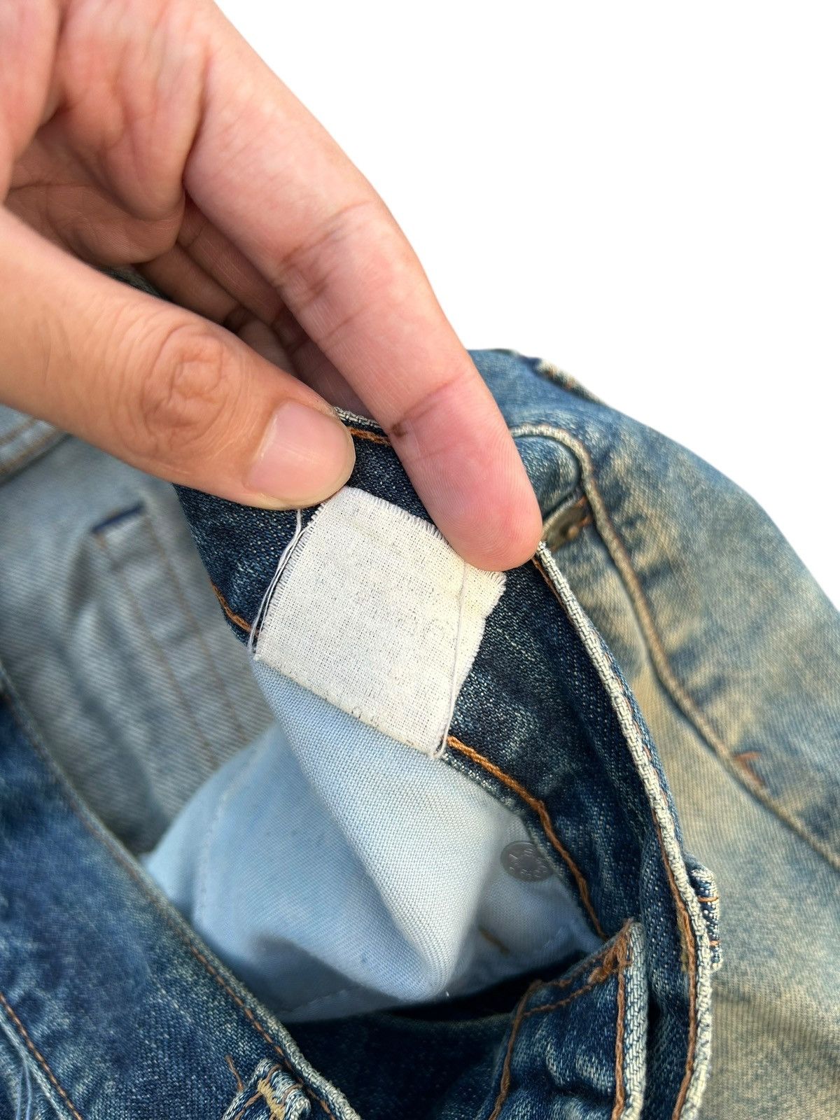 Levi's × Vintage Vintage Levis Selvedge Distressed Rusty MudWash Denim jeans Size US 30 / EU 46 - 7 Thumbnail