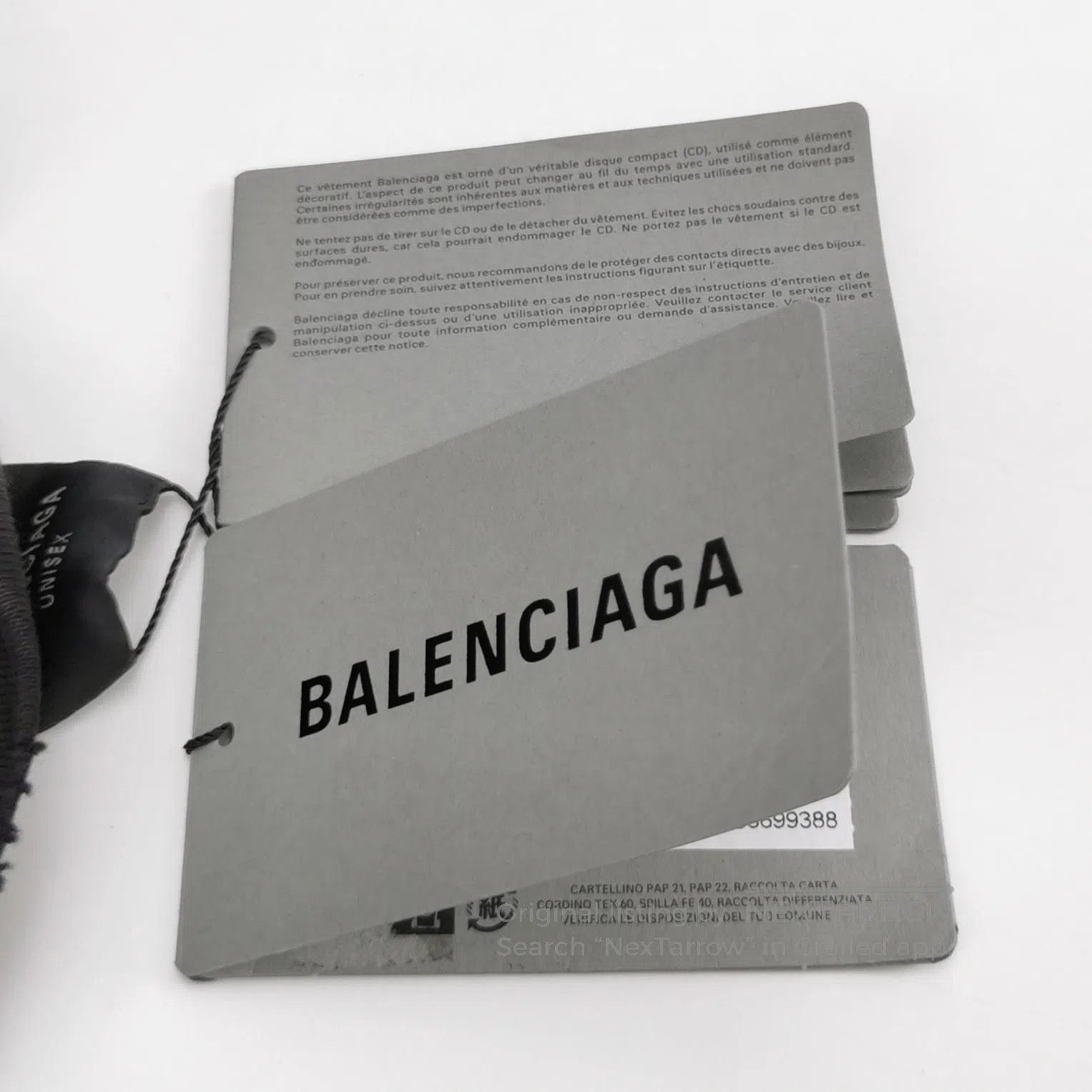 Balenciaga Balenciaga L Size CD Print Cotton Sweatshirt. Size L / US 10 / IT 46 - 3 Thumbnail