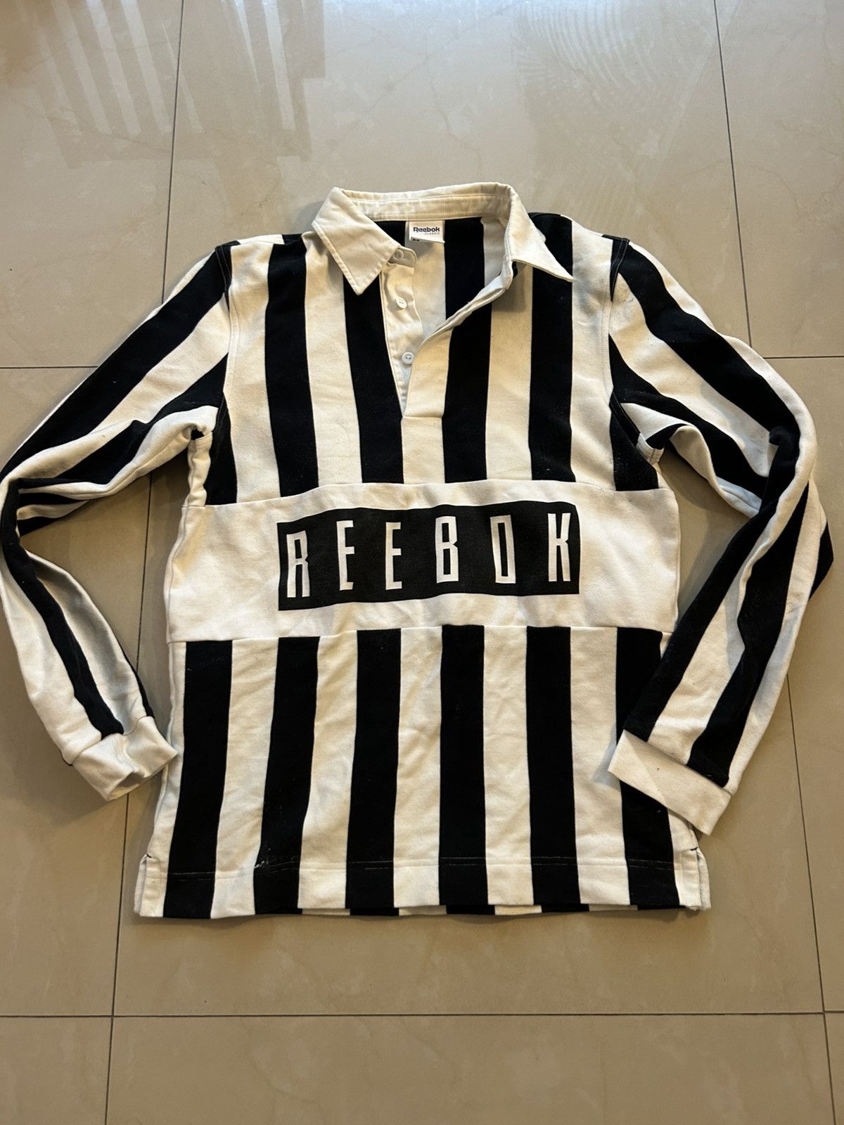 Reebok Reebok Stripped Rugby Size US L / EU 52-54 / 3 - 1 Thumbnail