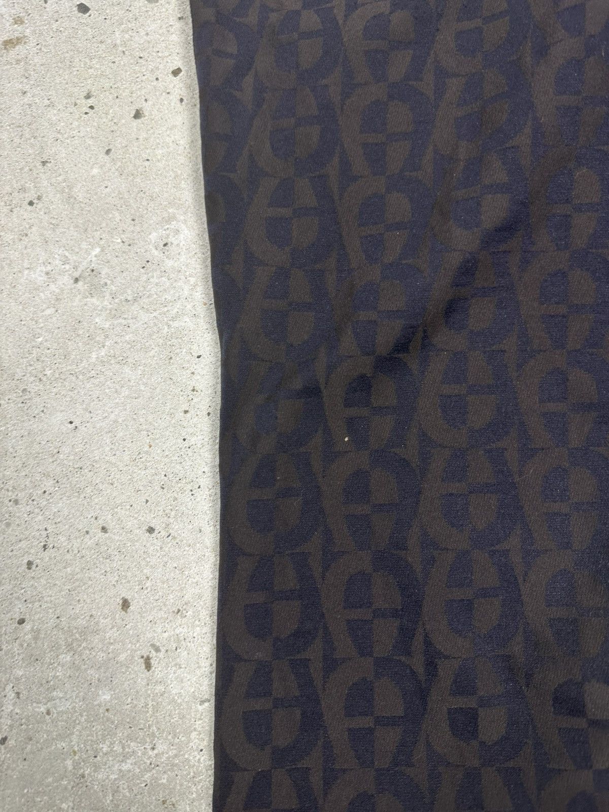 Aigner Vintage 90s Aigner Monogram Nylon Bootcut Flare Pants Size 30" / US 8 / IT 44 - 7 Thumbnail