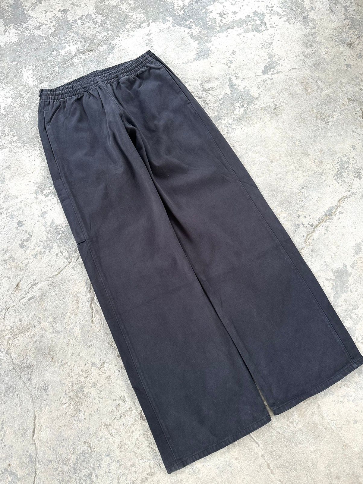 Pre-owned Balenciaga X Gap Yeezy Gap Sateen Cargo Pants Moleskin In Black