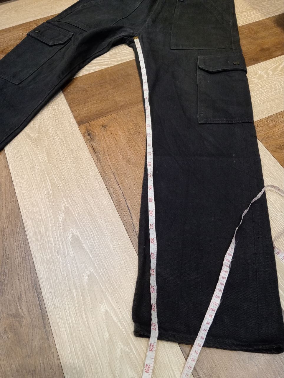 Real Japan Blues R.J.BLUES JAPAN 6 POCKET CARGO SELVEDGE DENIM PANTS Size US 29 - 15 Thumbnail