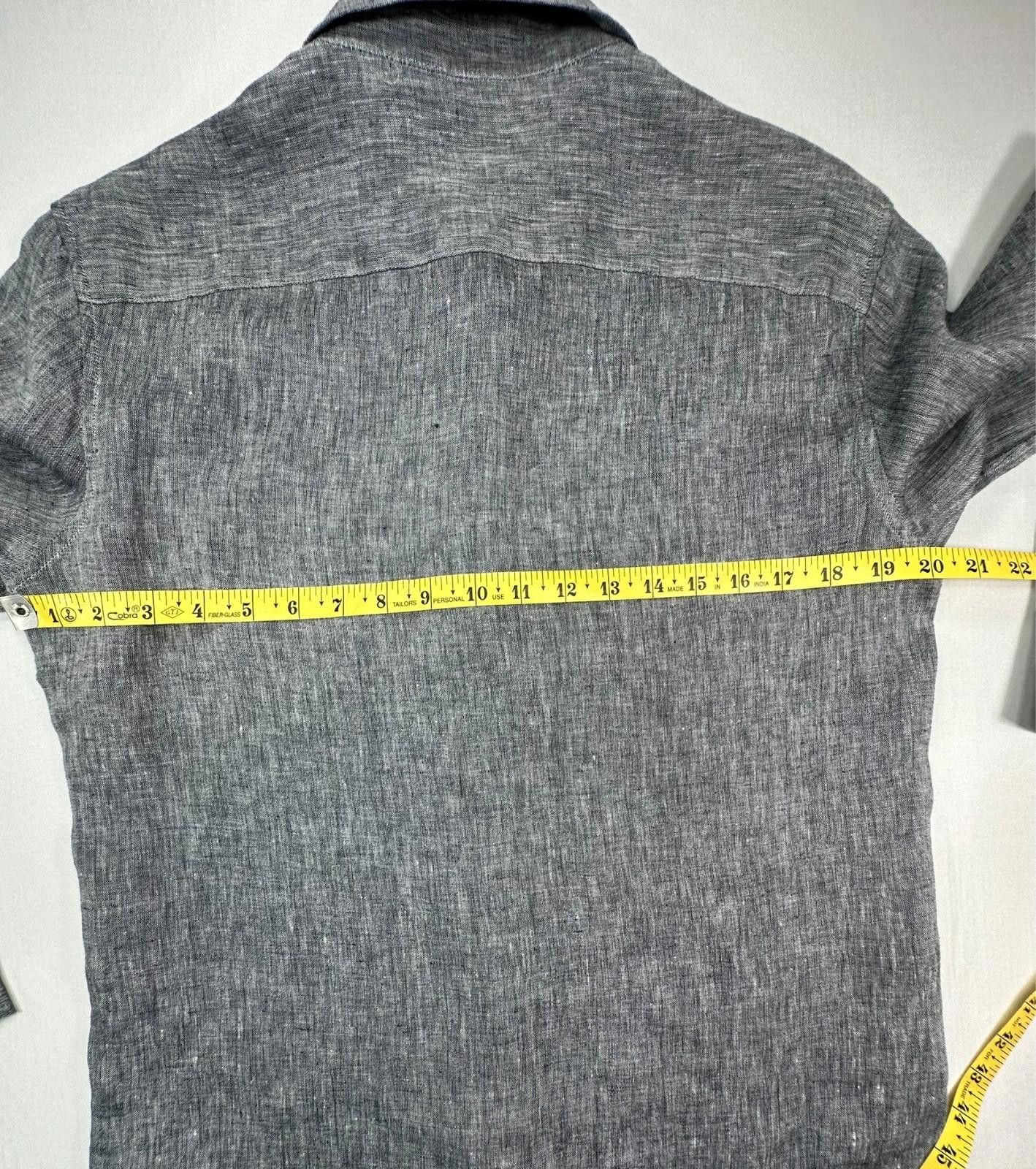 Michael Kors Michael Kors Slim Fit Long Sleeve Button Down Gray Men's S Size US S / EU 44-46 / 1 - 4 Thumbnail