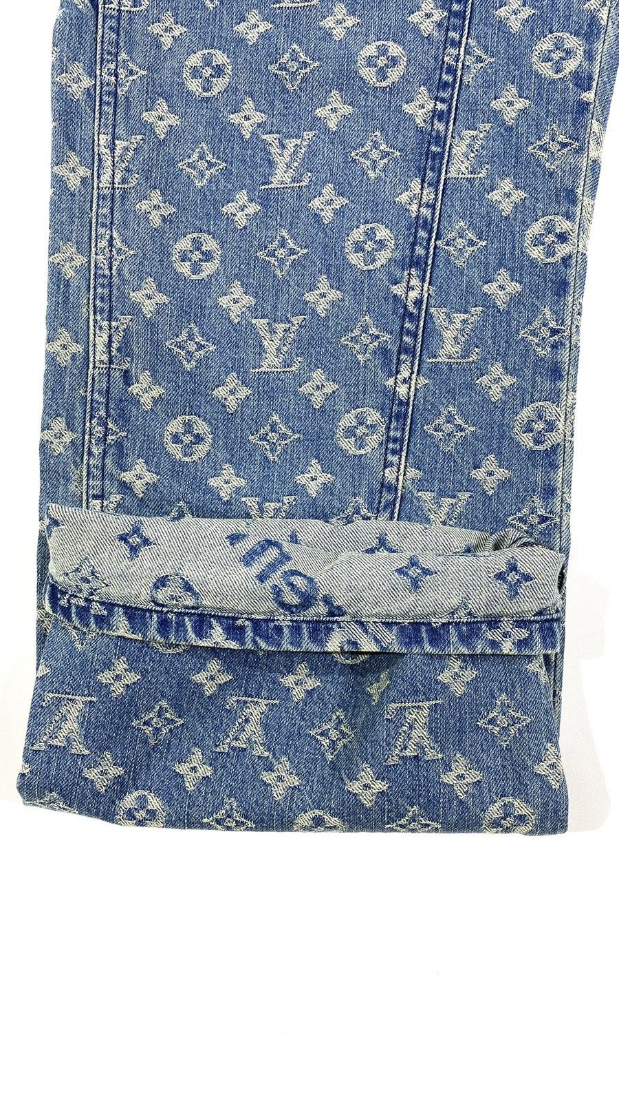 Louis Vuitton × Supreme Louis Vuitton X SUPREME 1 OF 1 Sample Carpenter Denim Jeans Size US 30 / EU 46 - 14 Thumbnail