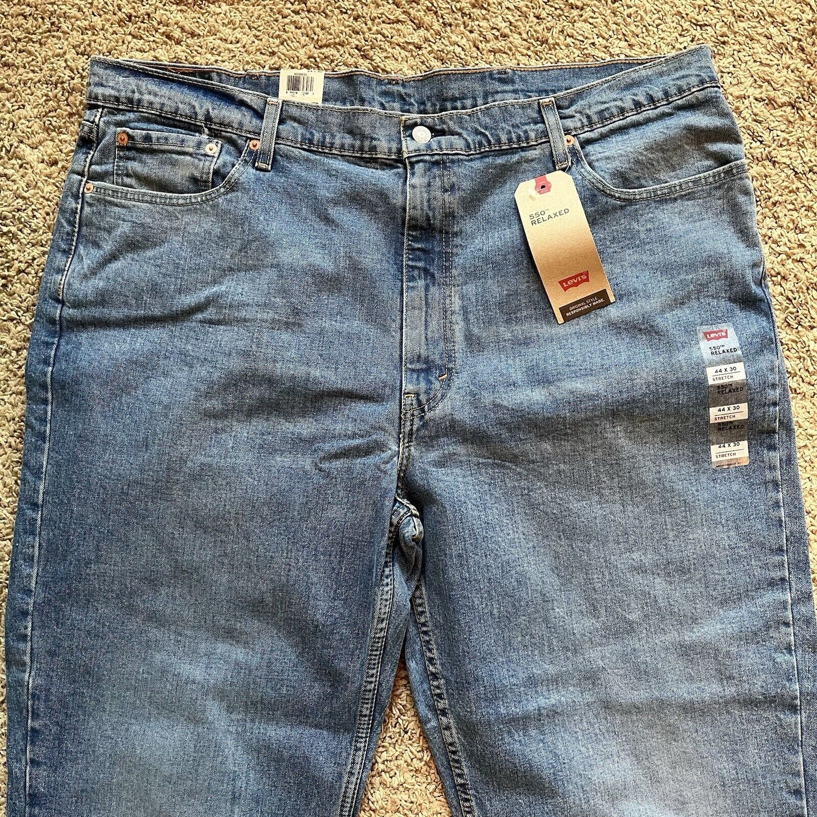 Levi's NWT Levis 550 Jeans Big & Tall Relaxed Fit 44 X 30 Size US 44 / EU 60 - 3 Thumbnail