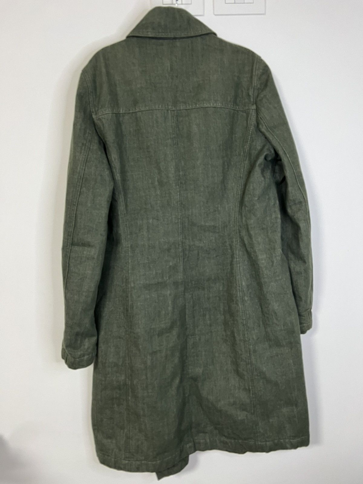 MAX&Co. Max & co long coat green white L cotton Size L / US 10 / IT 46 - 4 Thumbnail