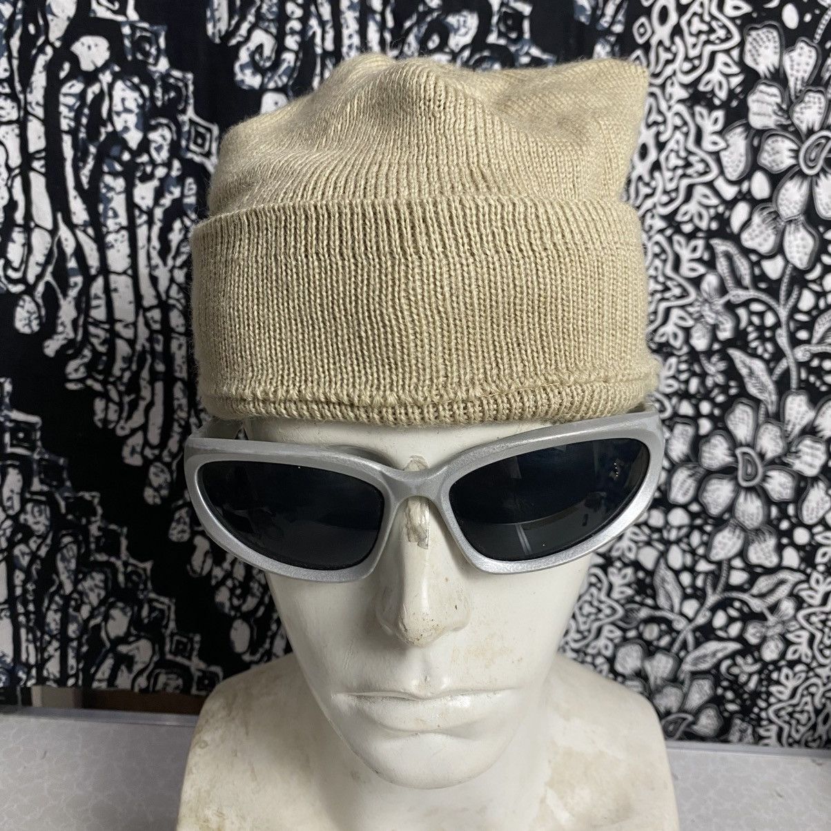 Designer × Other 2000s y2k beige pure wool beanie hats japanese brand Size ONE SIZE - 1 Thumbnail