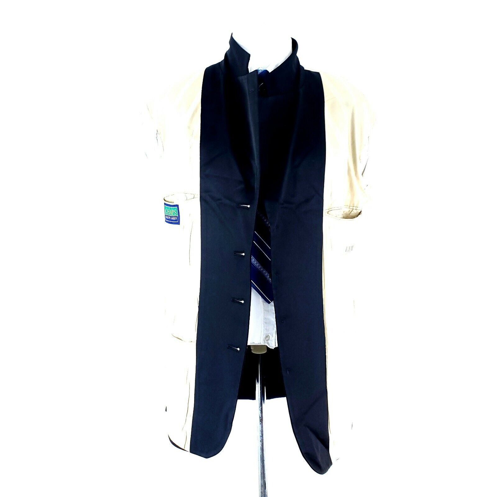 Ralph Lauren Chaps Ralph Lauren Wool 4 Button Tuxedo Jacket 40R Black Size 40R - 9 Thumbnail