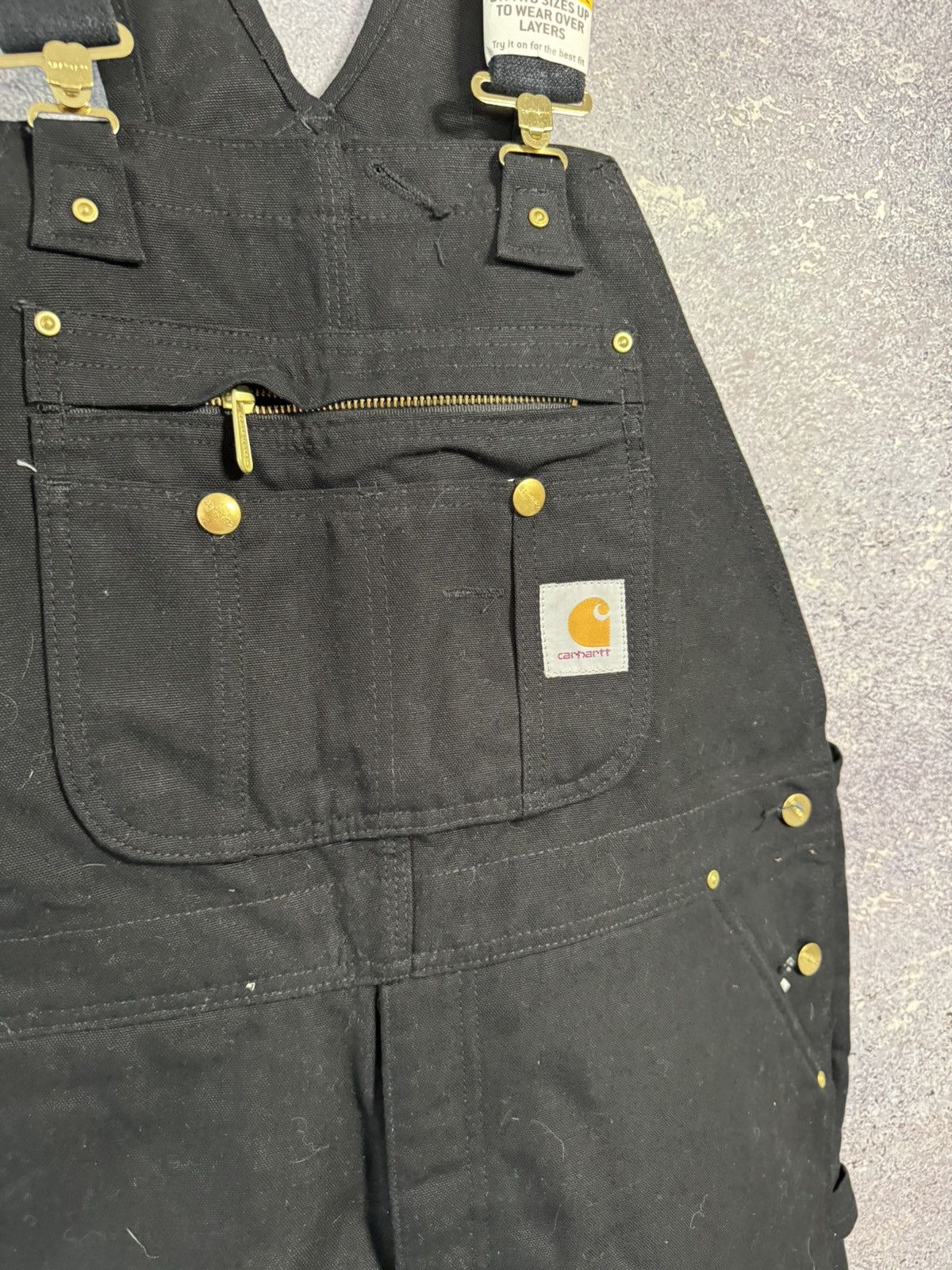 Carhartt NWT Carhartt double knee overall Black fit 42x30 Size US 42 / EU 58 - 7 Thumbnail