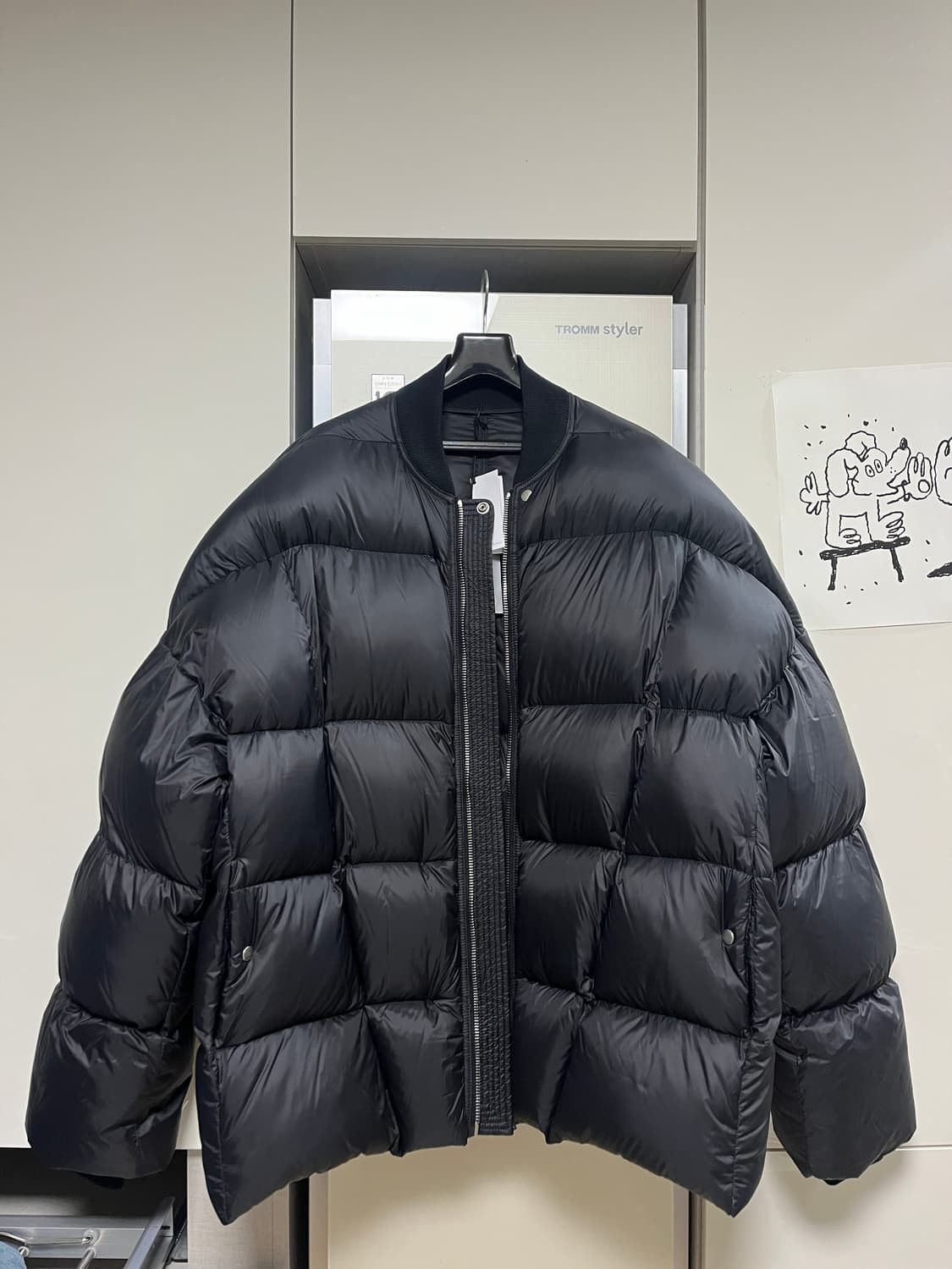 Rick Owens FW23 flight bomber down jacket