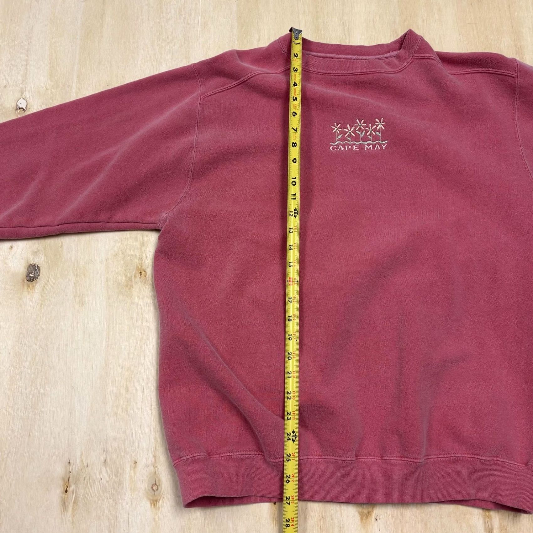 Pinko Authentic Pigment Sweatshirt Mens M Pink Beach Cape May Floral Graphic Print Crew Neck Pullover Embroidered Logo Fleece Size US M / EU 48-50 / 2 - 4 Thumbnail