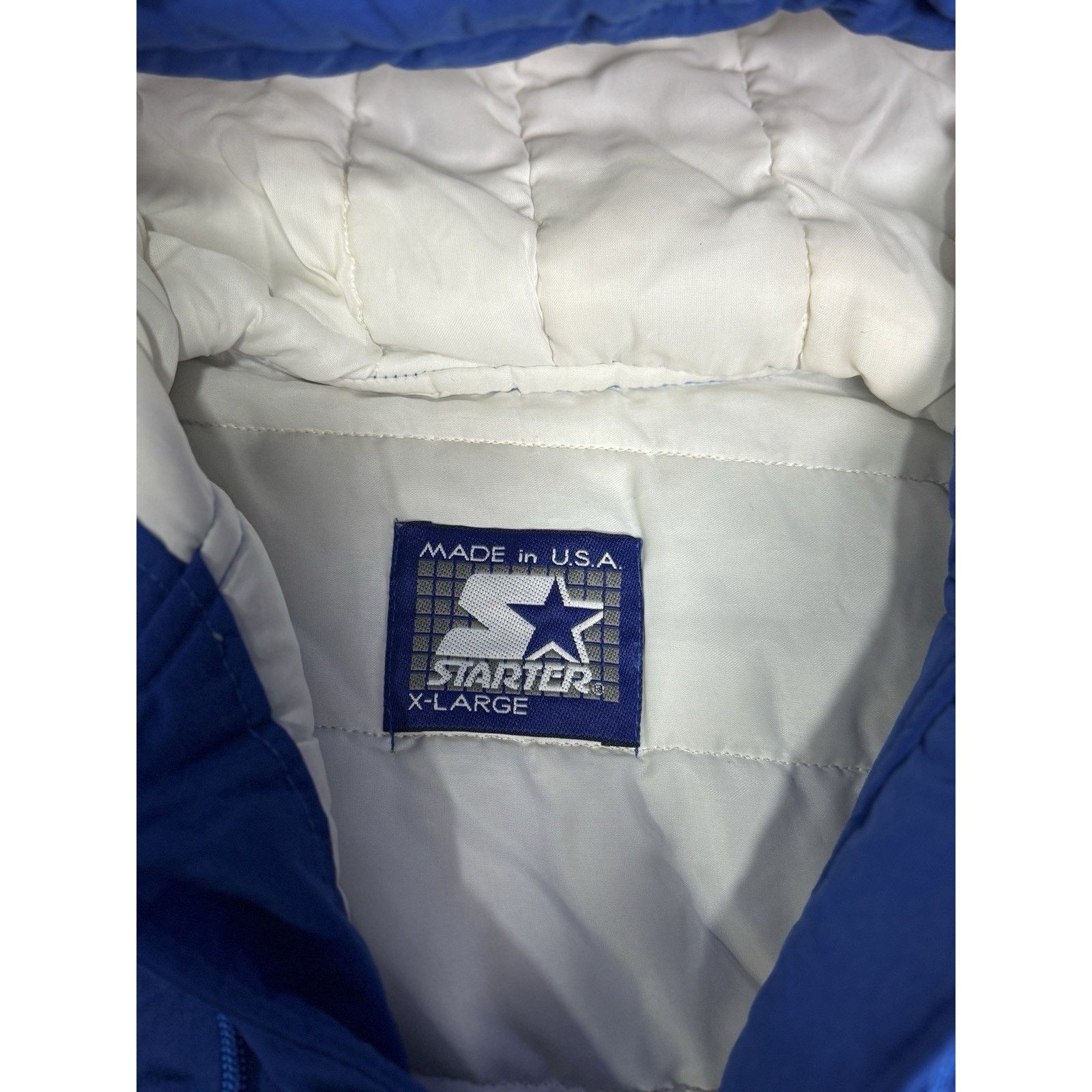 Starter New York Giants 1990s Vintage NFL Satin Starter SZ XL Size US XL / EU 56 / 4 - 13 Thumbnail