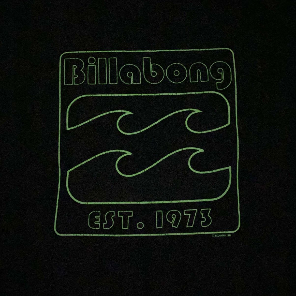 Billabong × Vintage Rare‼️🔥Vintage Surf Billabong Logo Glow In The Dark T-Shirt Size US M / EU 48-50 / 2 - 9 Thumbnail