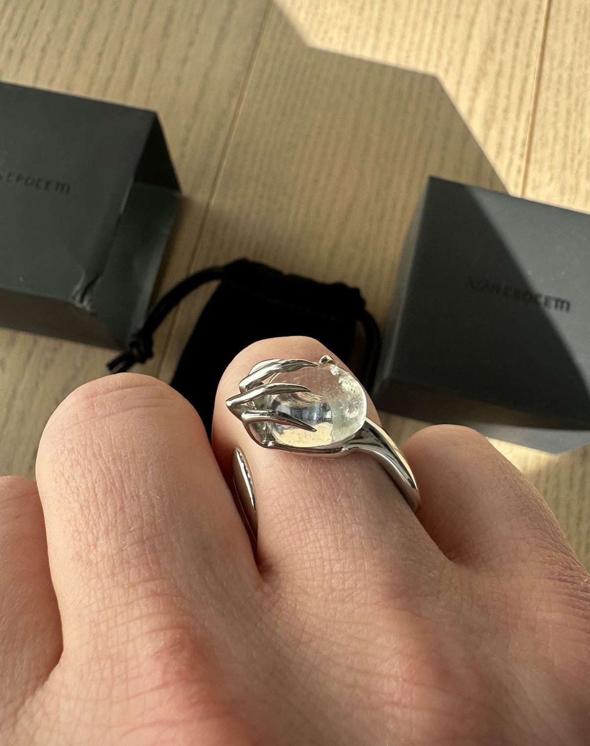 Alan Crocetti Clear Crystal Euphoria Claw Ring Size 9 Size ONE SIZE - 5 Thumbnail