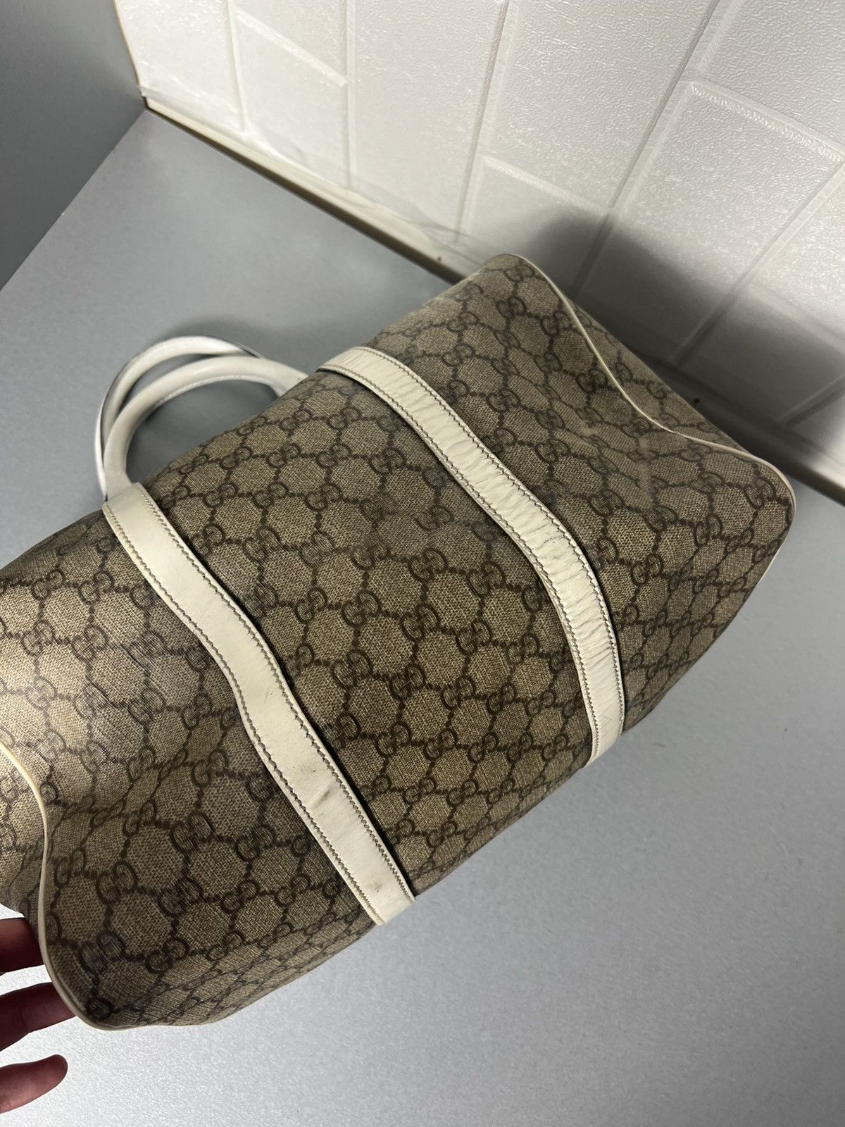 Gucci × Vintage VERY RARE GUCCI MONOGRAM BAG ITALIAN DESIGNER RETRO Y2K 90s Size ONE SIZE - 9 Thumbnail
