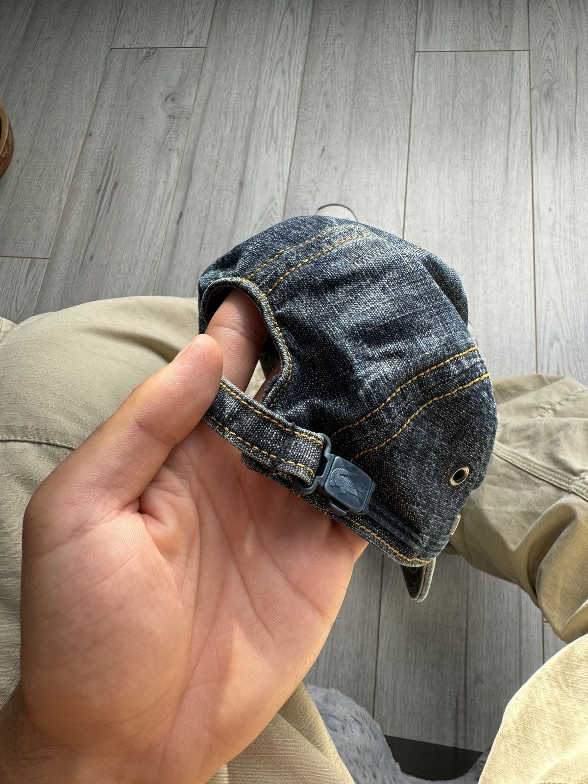 Lacoste × Vintage Vintage hype Lacoste Cap denim hat 90’s Size ONE SIZE - 2 Thumbnail