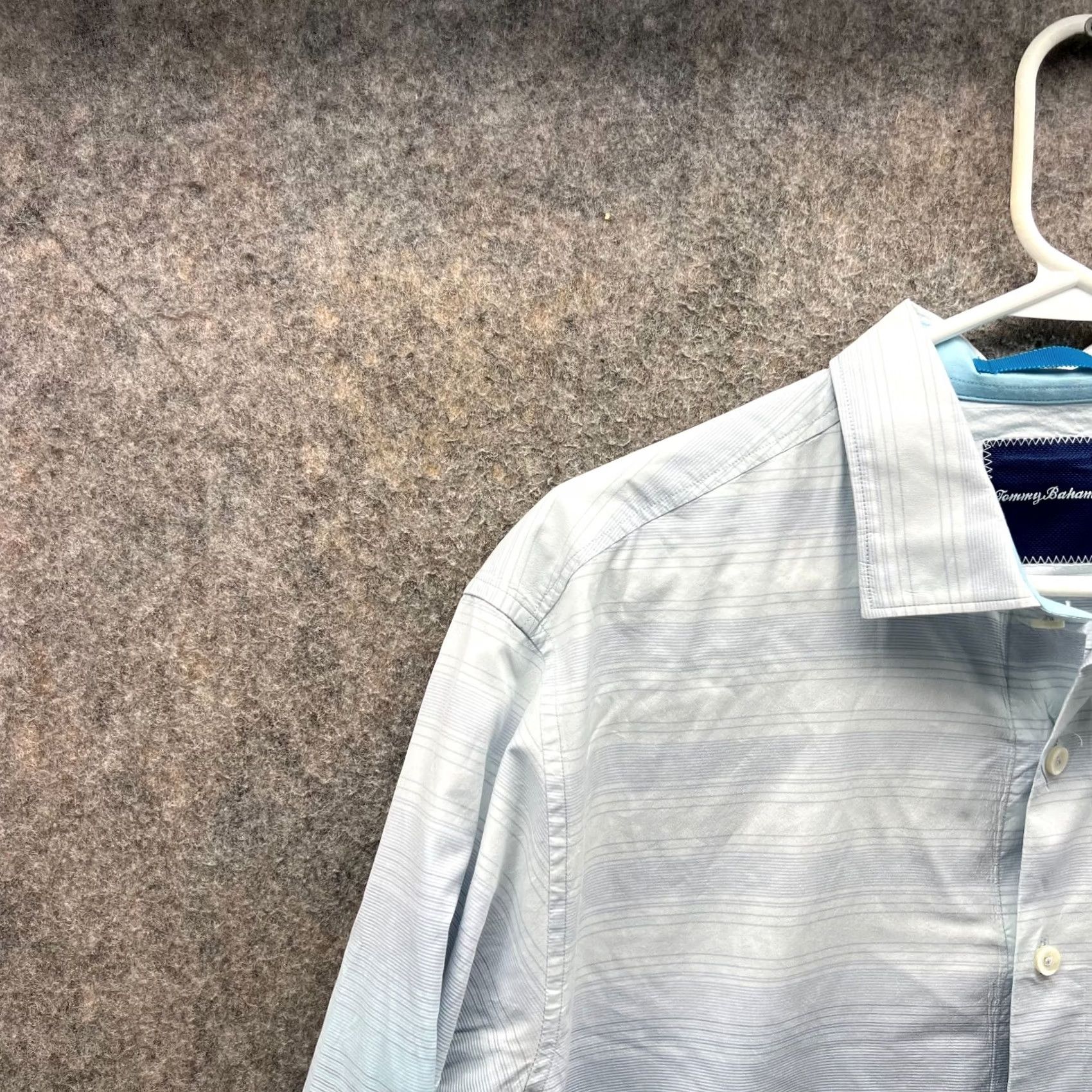 Tommy Bahama VINTAGE Tommy Bahama Shirt Mens M Button-Down Striped Cotton Blue Short Sleeve? Size US M / EU 48-50 / 2 - 6 Thumbnail