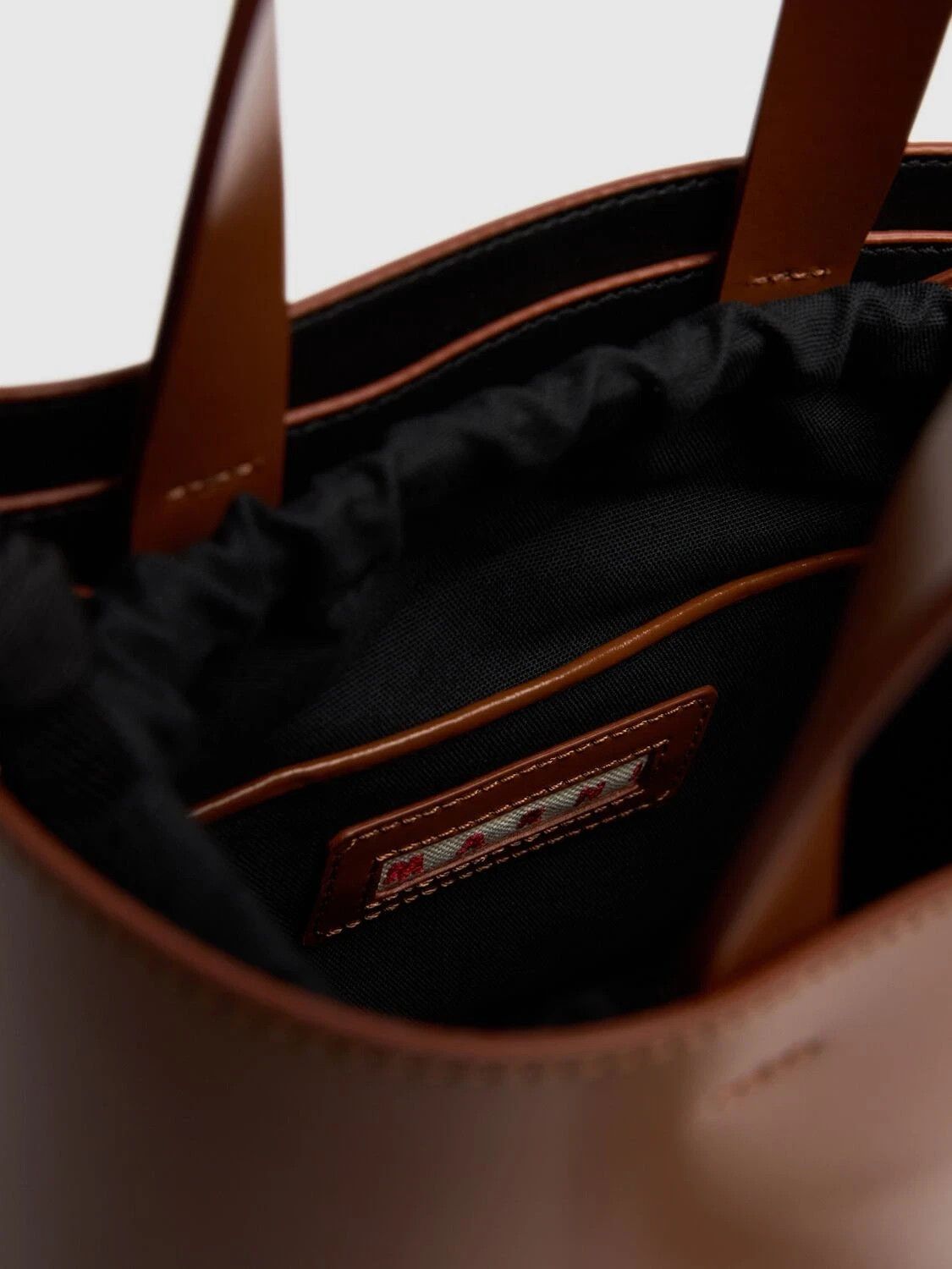 Marni MARNI Museo Mini Cinnamon Brown Leather Shoulder Bag Size ONE SIZE - 4 Thumbnail