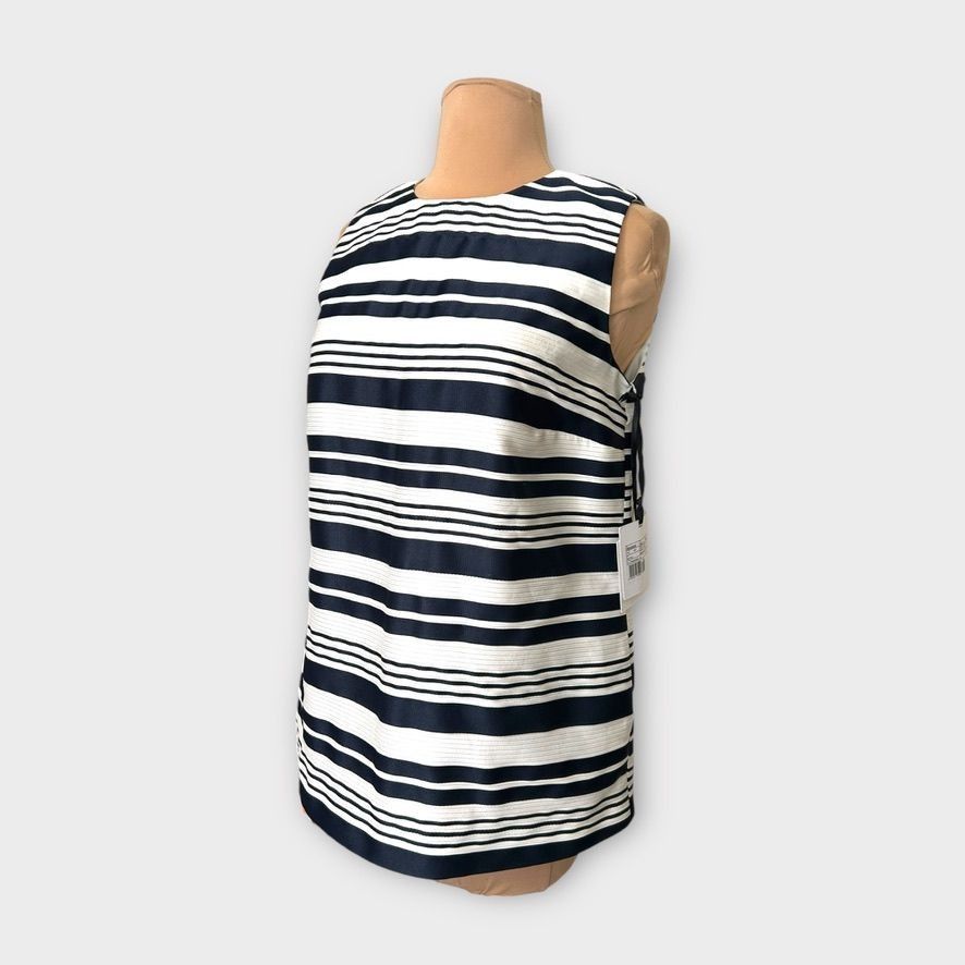 RED Valentino NWT Valentino Top Blouse 8 US IT 44 Navy Blue White Stripe N Size M / US 6-8 / IT 42-44 - 2 Thumbnail