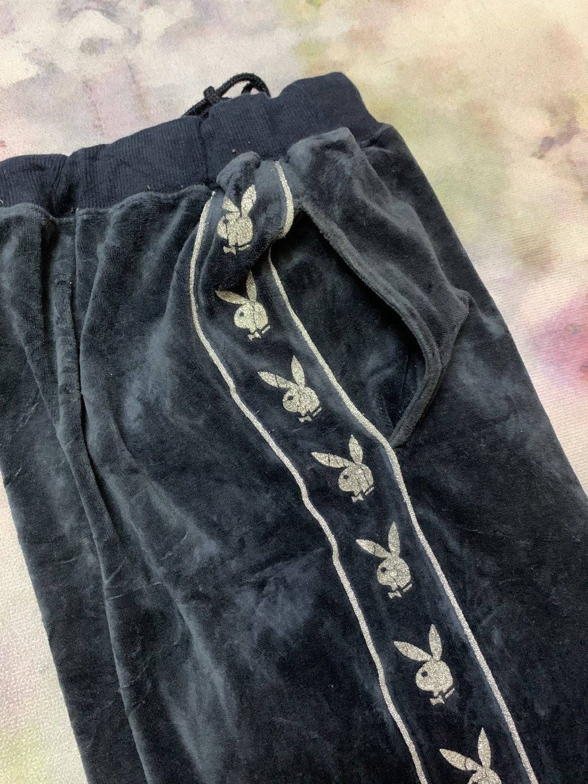 Playboy Velour PLAYBOY Side Tape Trademark Pants Size US 32 / EU 48 - 6 Thumbnail