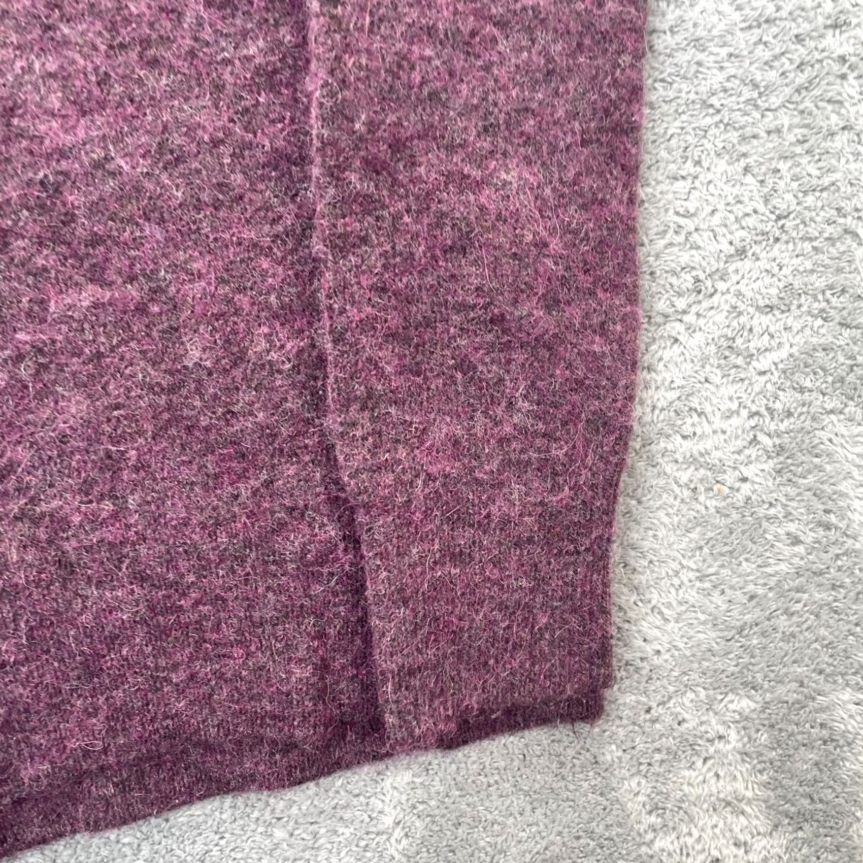 Vintage Babaton Sweater Womens M Purple Alpaca Blend Tight-Knit Crew Long Sleeve Size M / US 6-8 / IT 42-44 - 2 Thumbnail