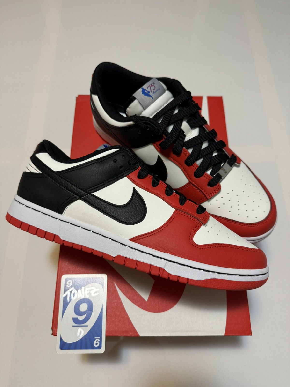 Nike Nike Dunk Low EMB - 75th Anniversary Chicago Size US 10 / EU 43 - 1 Thumbnail