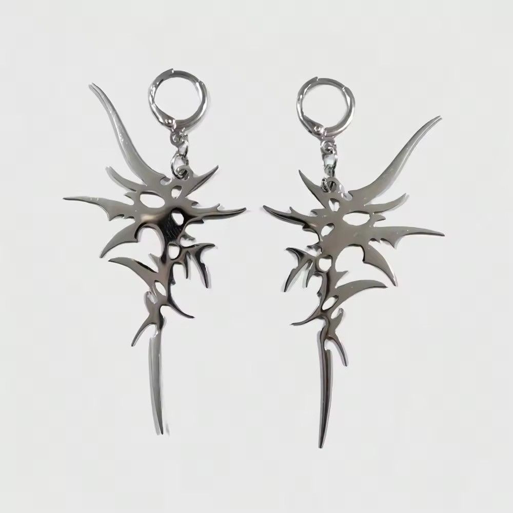 Japanese Brand × Jewelry Irregular Thorns Drop Earrings Size ONE SIZE - 1 Thumbnail