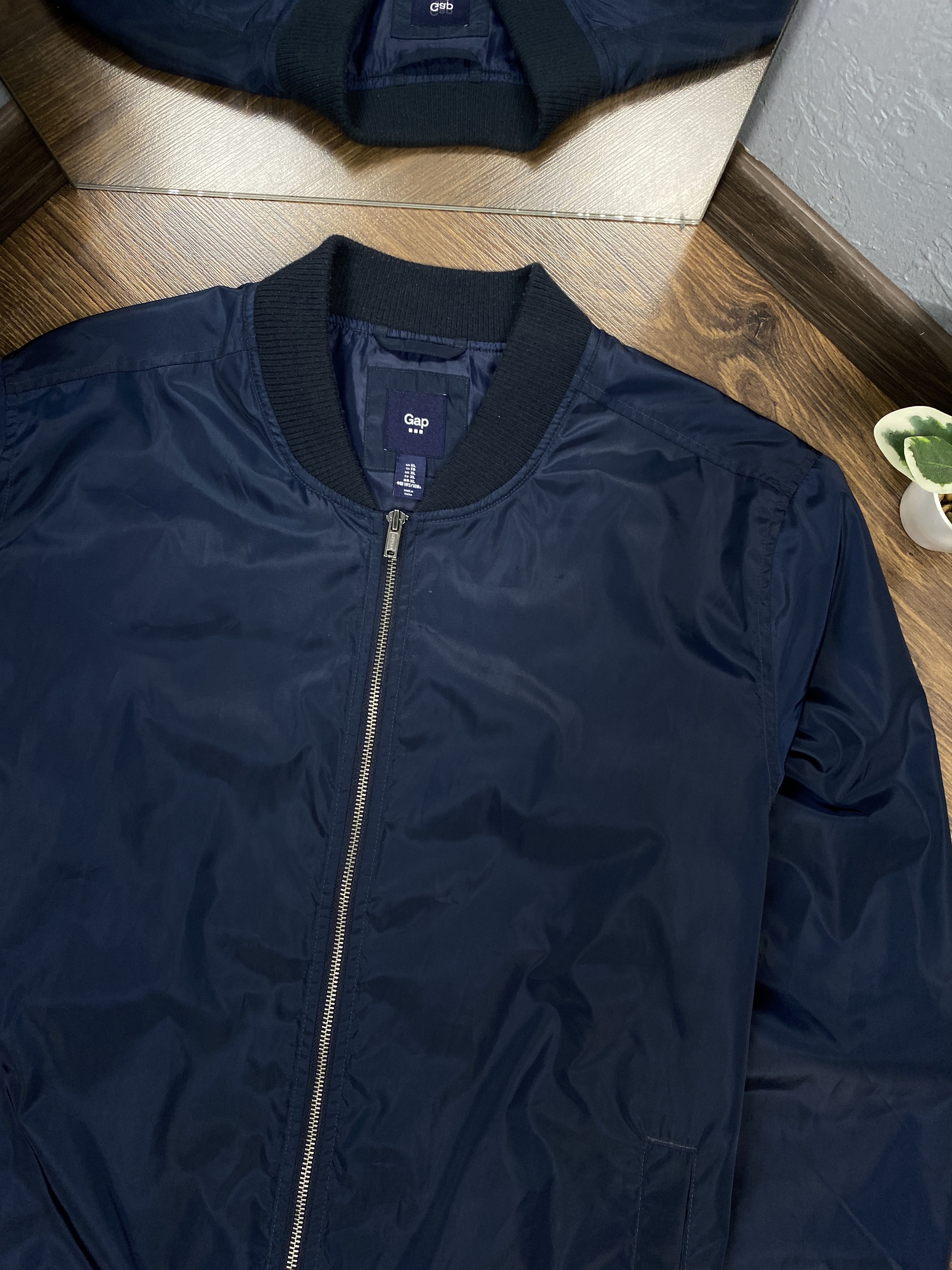 Gap Gap Vintage Mens Nylon Bomber Jacket Size US XL / EU 56 / 4 - 2 Thumbnail