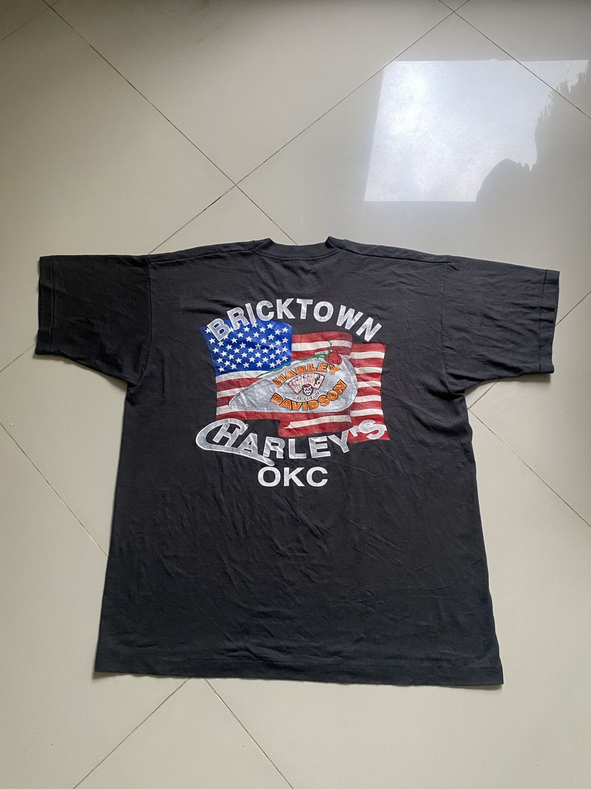 Harley Davidson Vintage 90s harley davidson okc Size US XL / EU 56 / 4 - 1 Thumbnail
