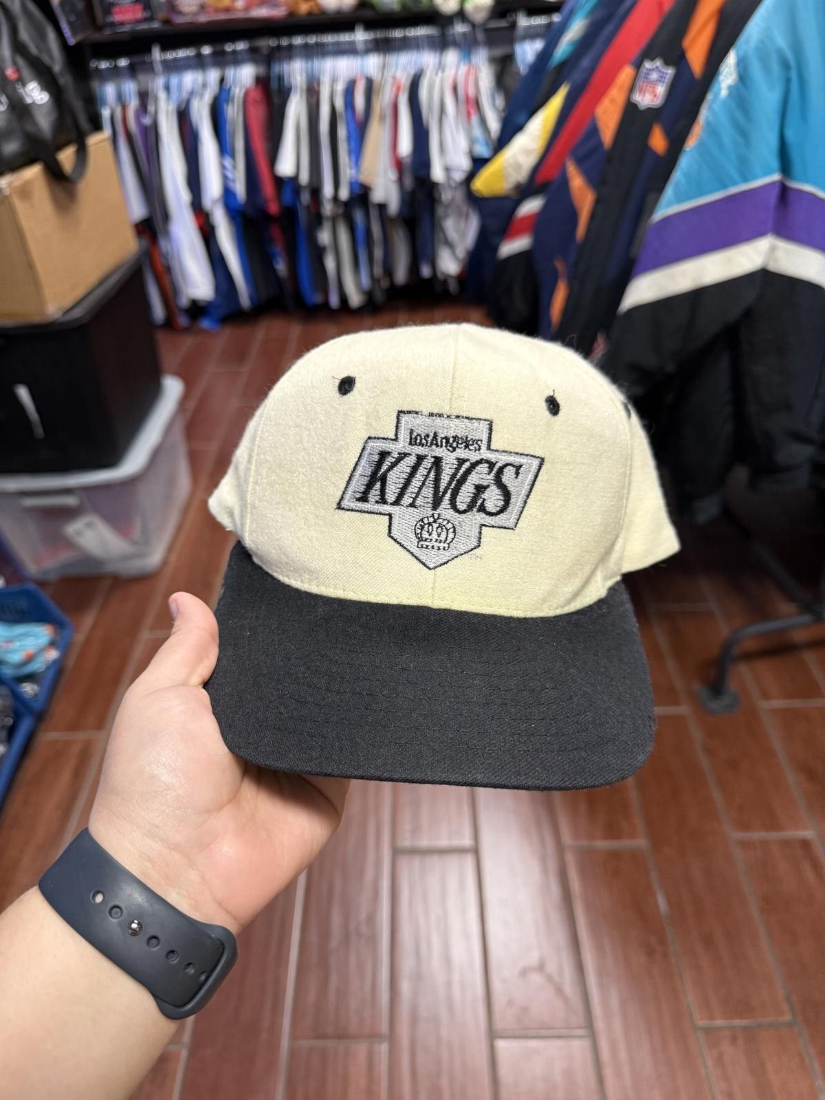 Designer 90's Los Angles Kings Vintage Snapback Hat Size ONE SIZE - 1 Thumbnail