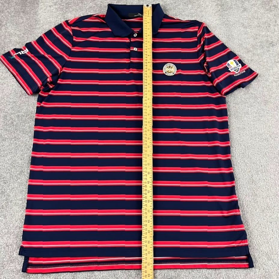 RLX Ralph Lauren RLX Ralph Lauren Polo Shirt Mens Large 2016 Ryder Cup Hazeltine USA Golf Sport Multicolor Short Sleeve Size US L / EU 52-54 / 3 - 6 Thumbnail