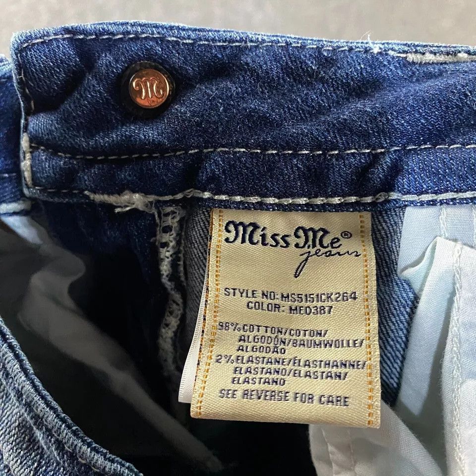 Miss Me Miss Me Jeans Womens 26 Denim Blue Mid Rise Cuffed Skinny Size 26" / US 2 / IT 38 - 9 Thumbnail