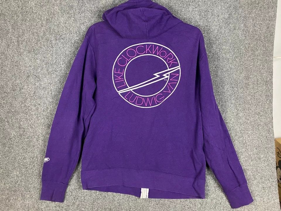 Other Ludwig Hoodie Men's XL Full Zip Purple Adults Extra Large Size US XL / EU 56 / 4 - 8 Thumbnail