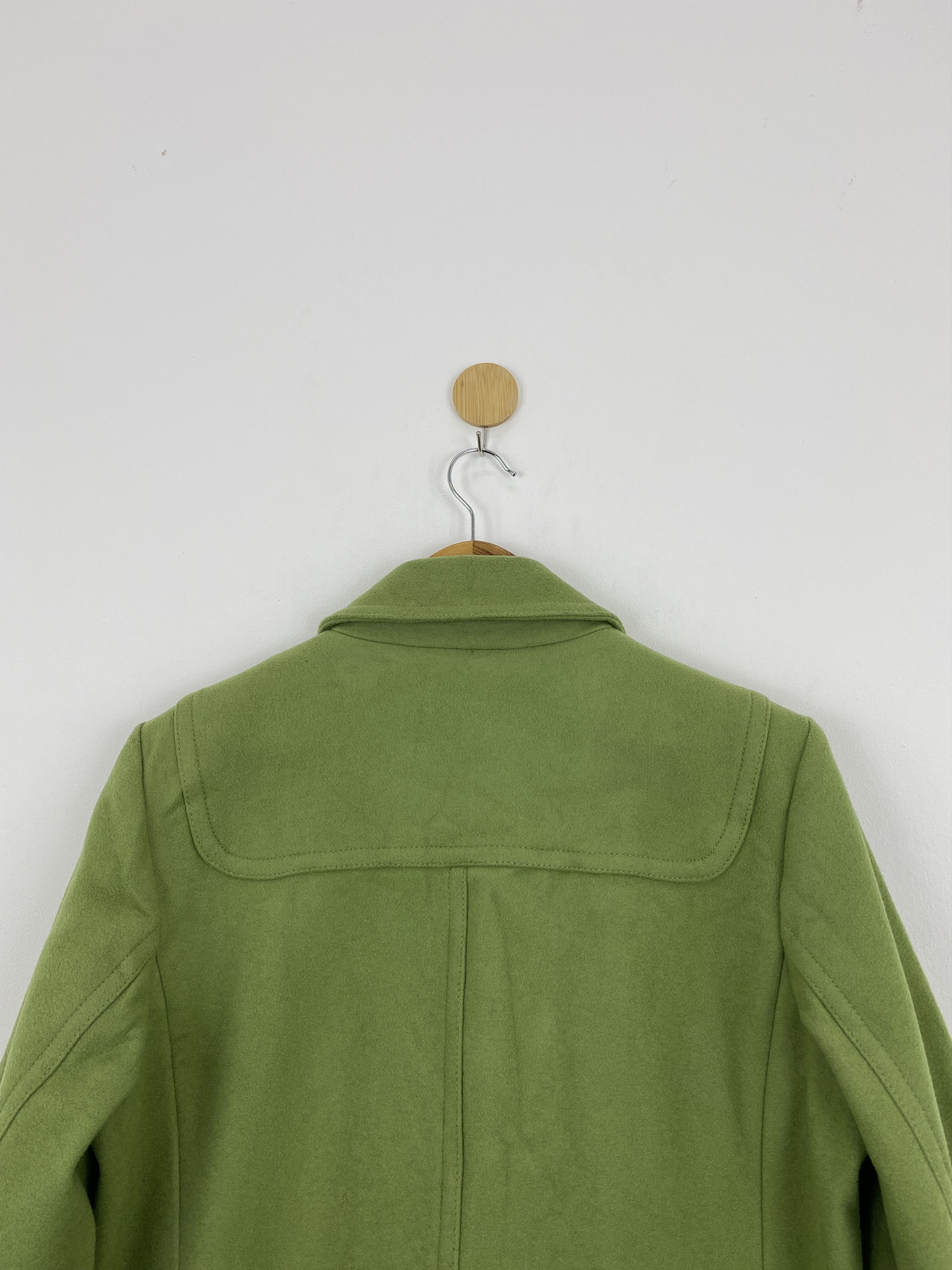 Gap Vintage Gap Pea Coat Women Lime Green Wool Jacket J1747 Size US L / EU 52-54 / 3 - 4 Thumbnail